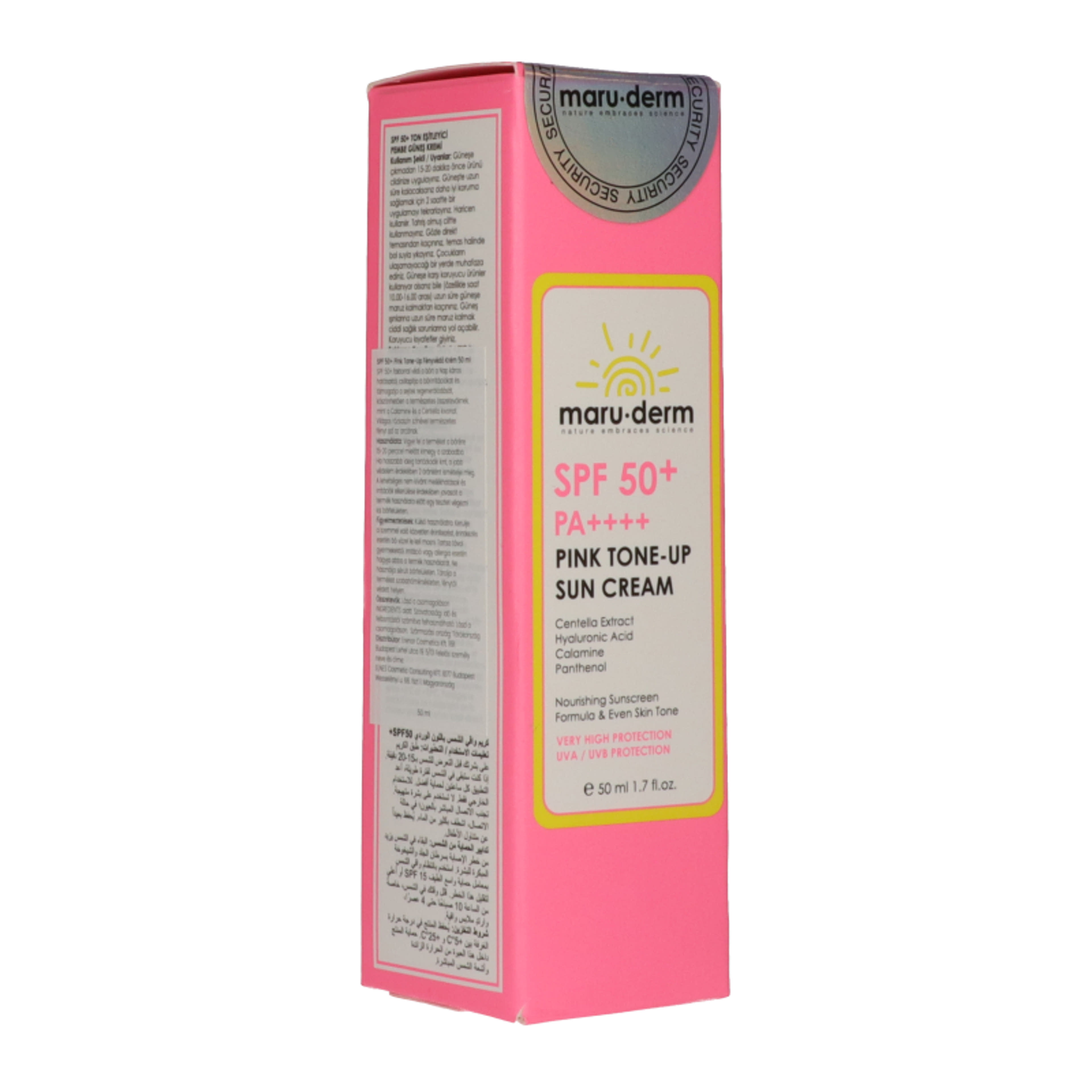 Maruderm Pink Tone Up fényvédő krém SPF50+ - 50 ml-2
