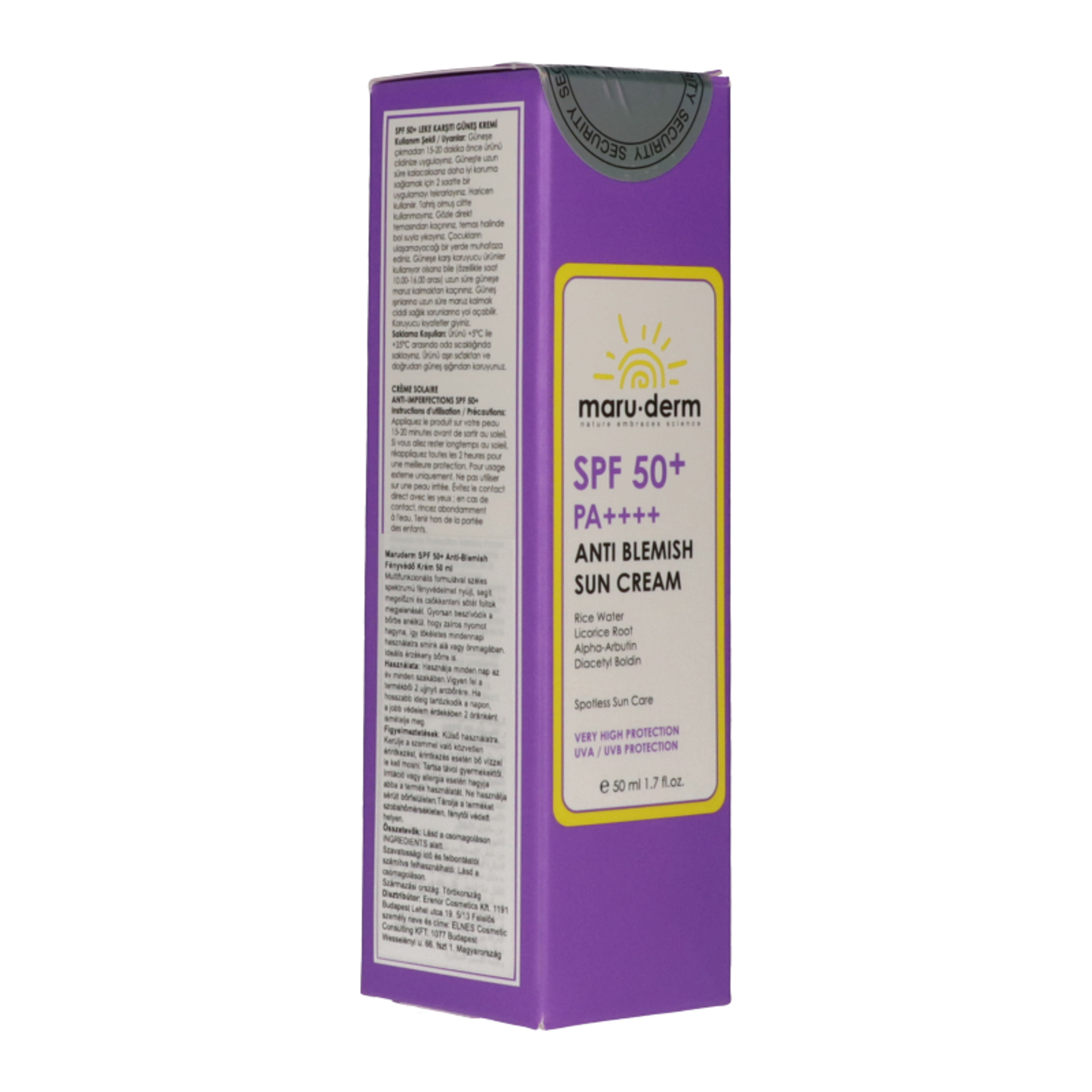 Maruderm Anti Blemish fényvédő krém SPF 50+ - 50 ml-2