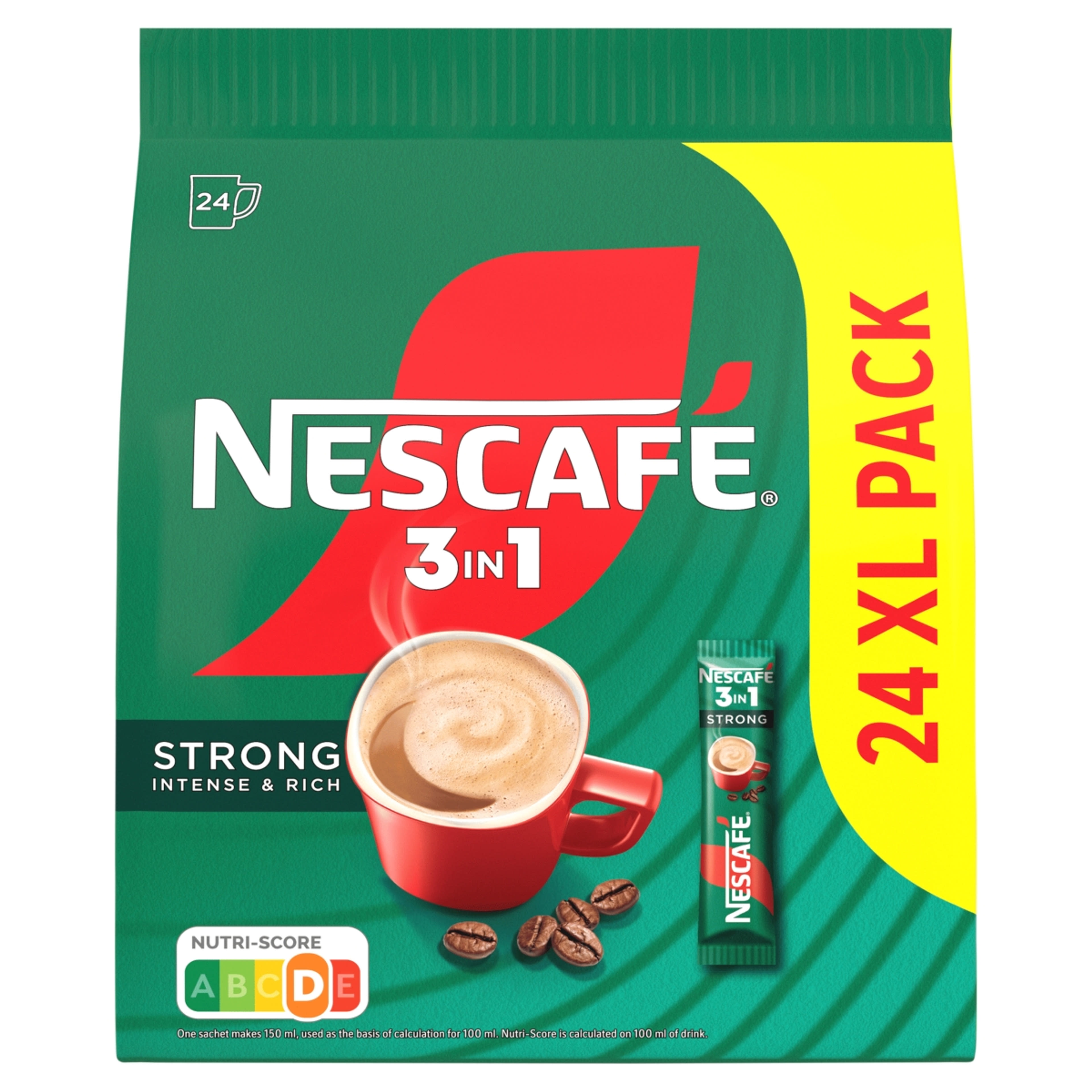 Nescafé 3in1 Strong kávéspecialitás 24 db - 17 g