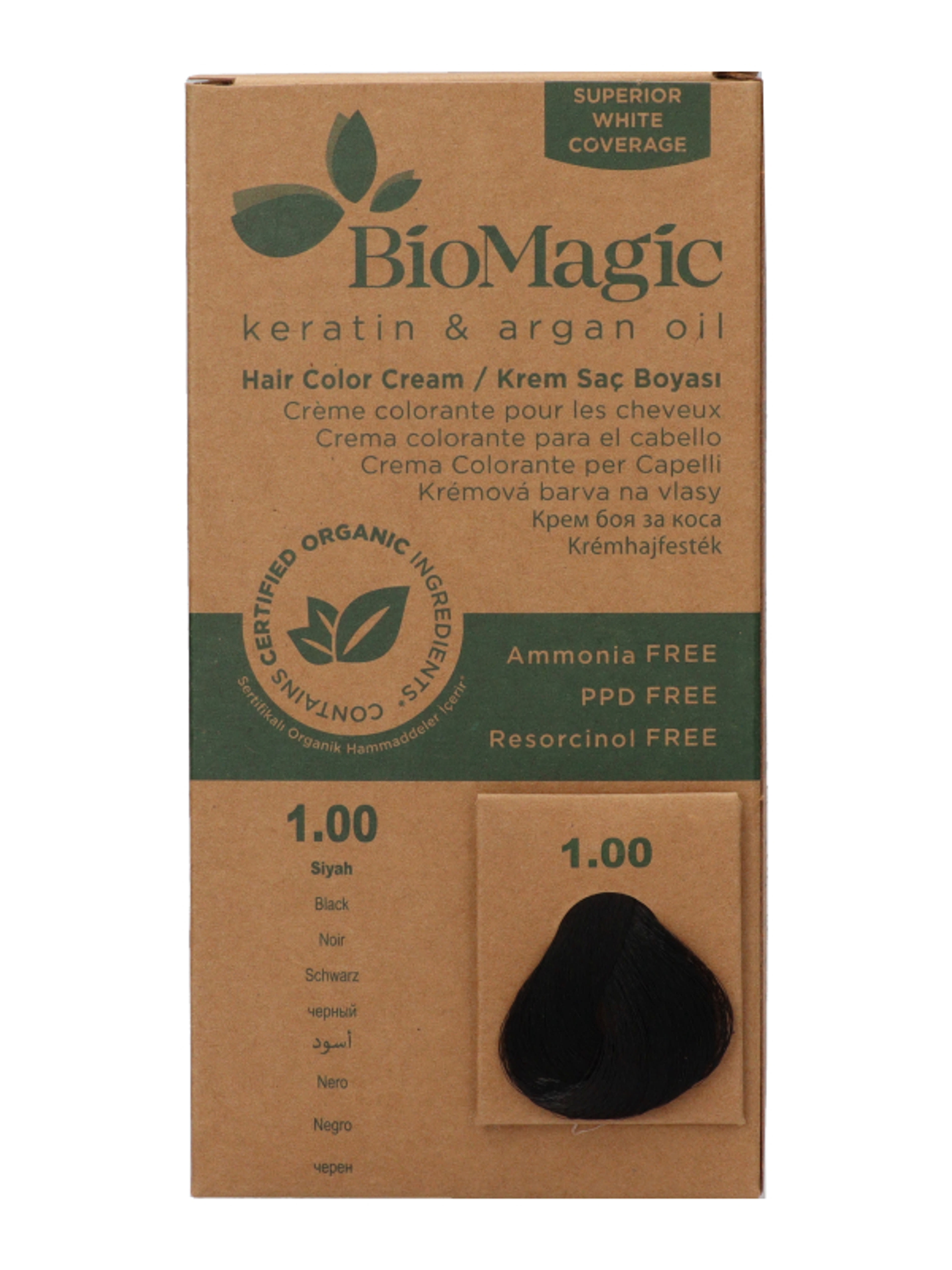Biomagic hajfesték 1.00 fekete - 1 db-1