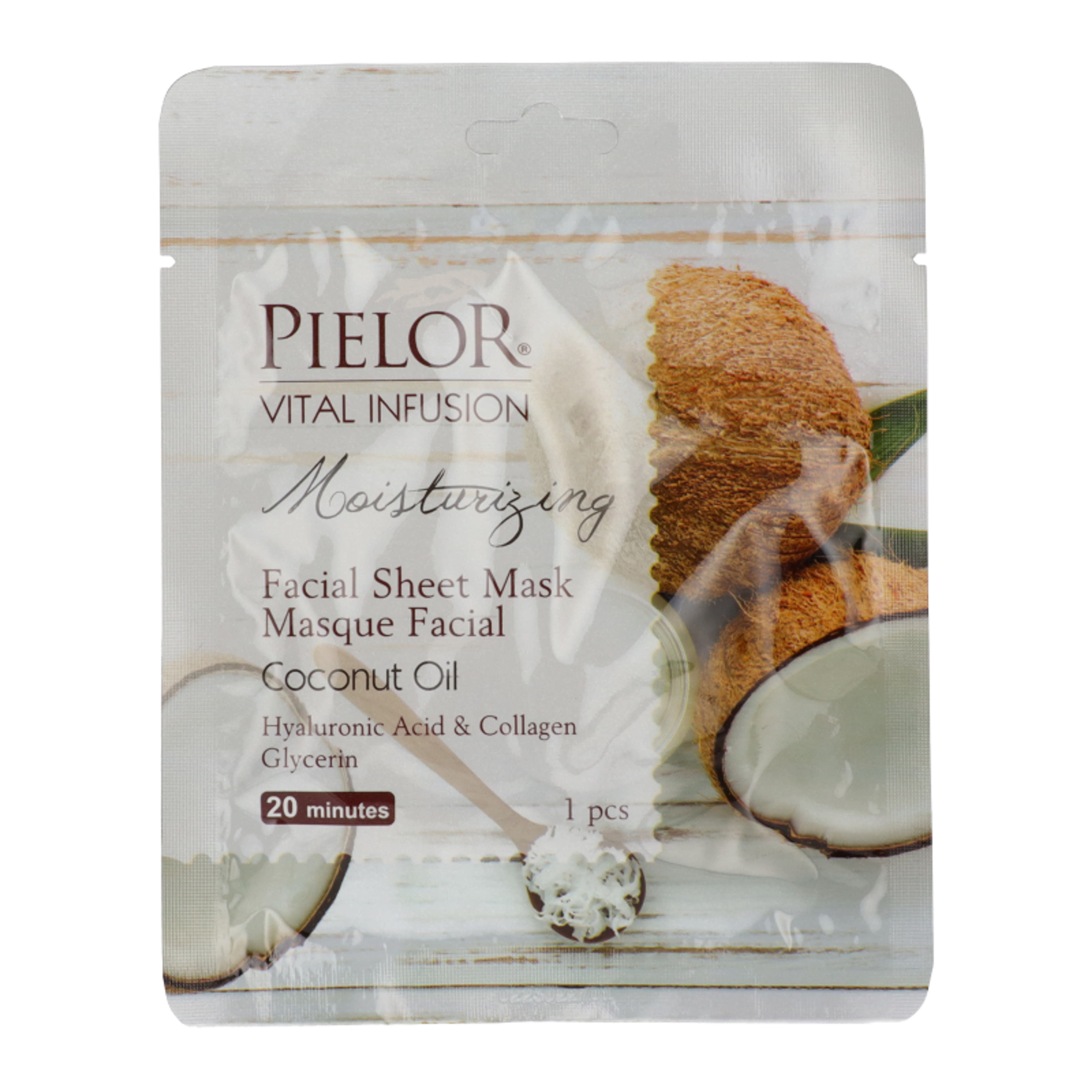 Pielor Vital Infusion hidratáló textil maszk kollagánnel és hialuronsavval - 1 db-1