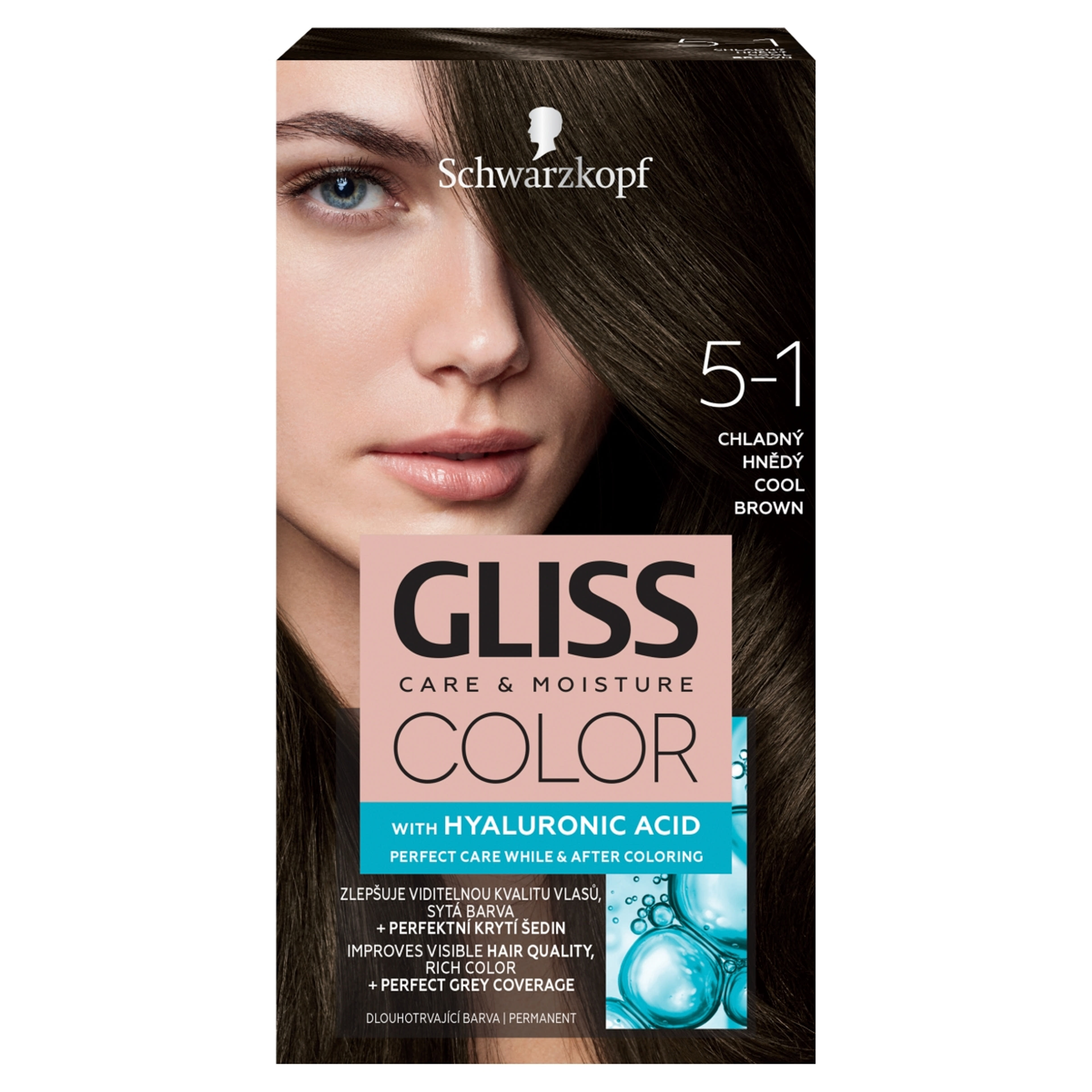 Gliss Color tartós hajfesték 5-1 Hűvösbarna - 1 db-1