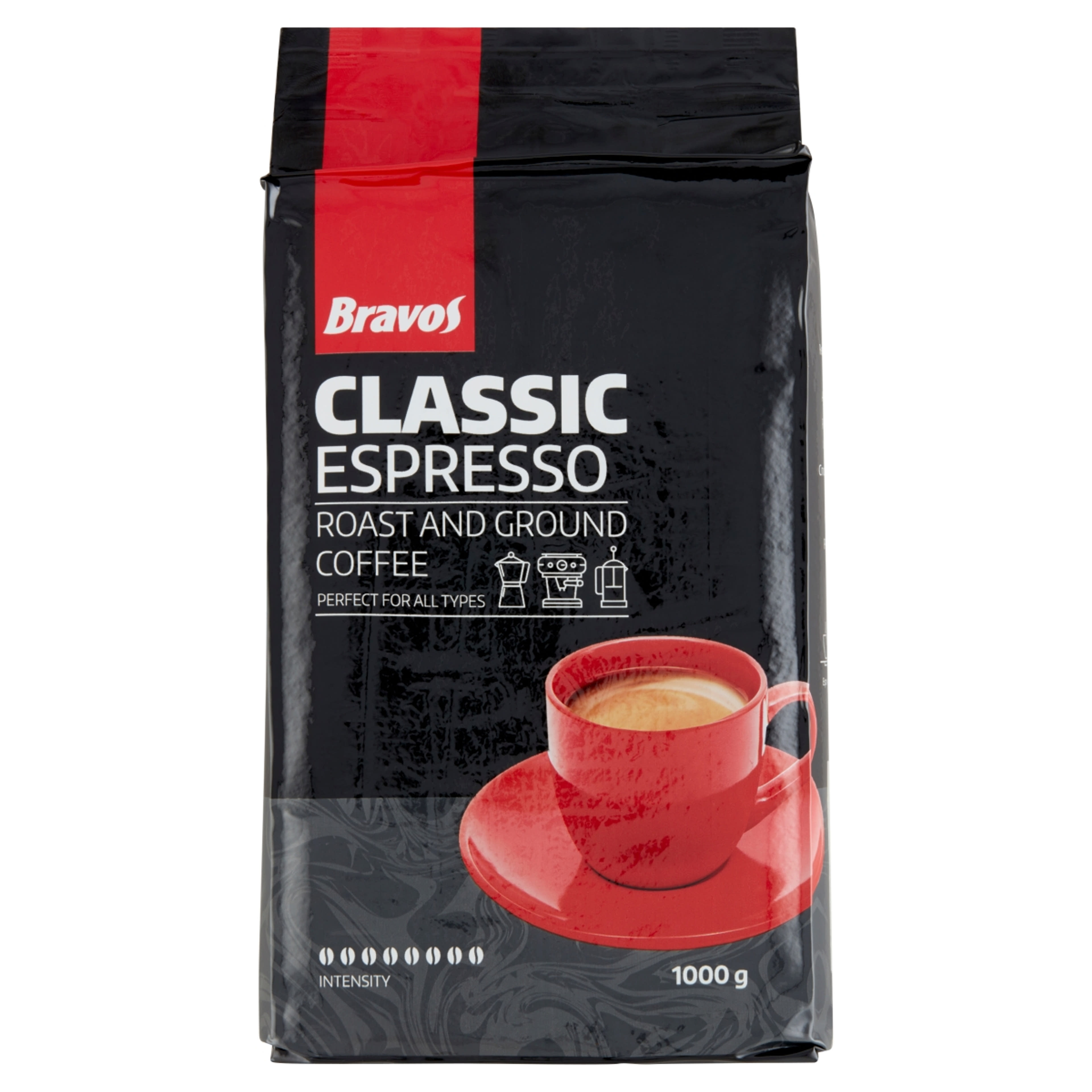 Bravos classic espresso őrölt kávé - 1000 g