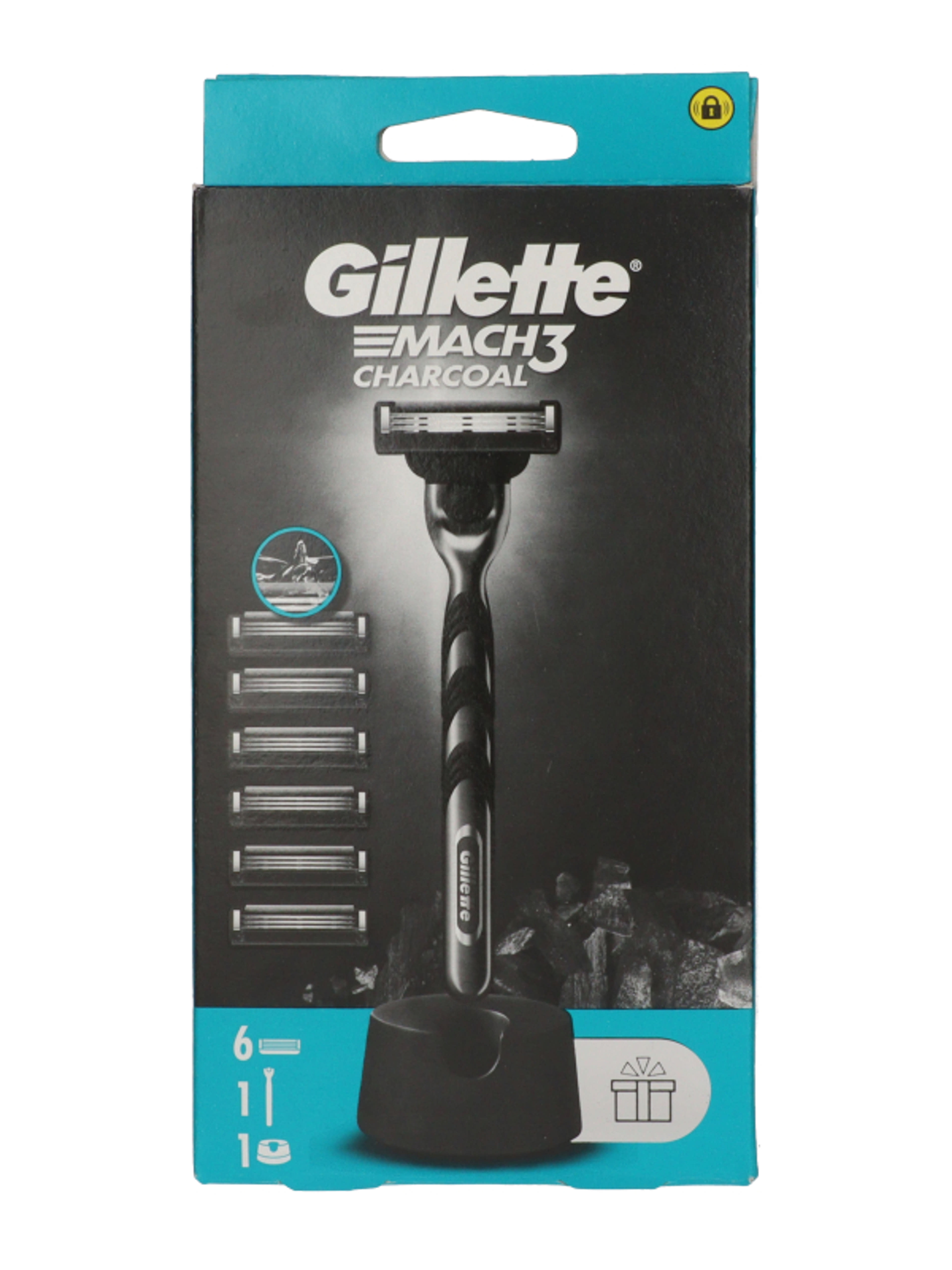 Gillette Mach3 Charcoal férfi borotva készülék 6 db borotvabetéttel - 1 db-8