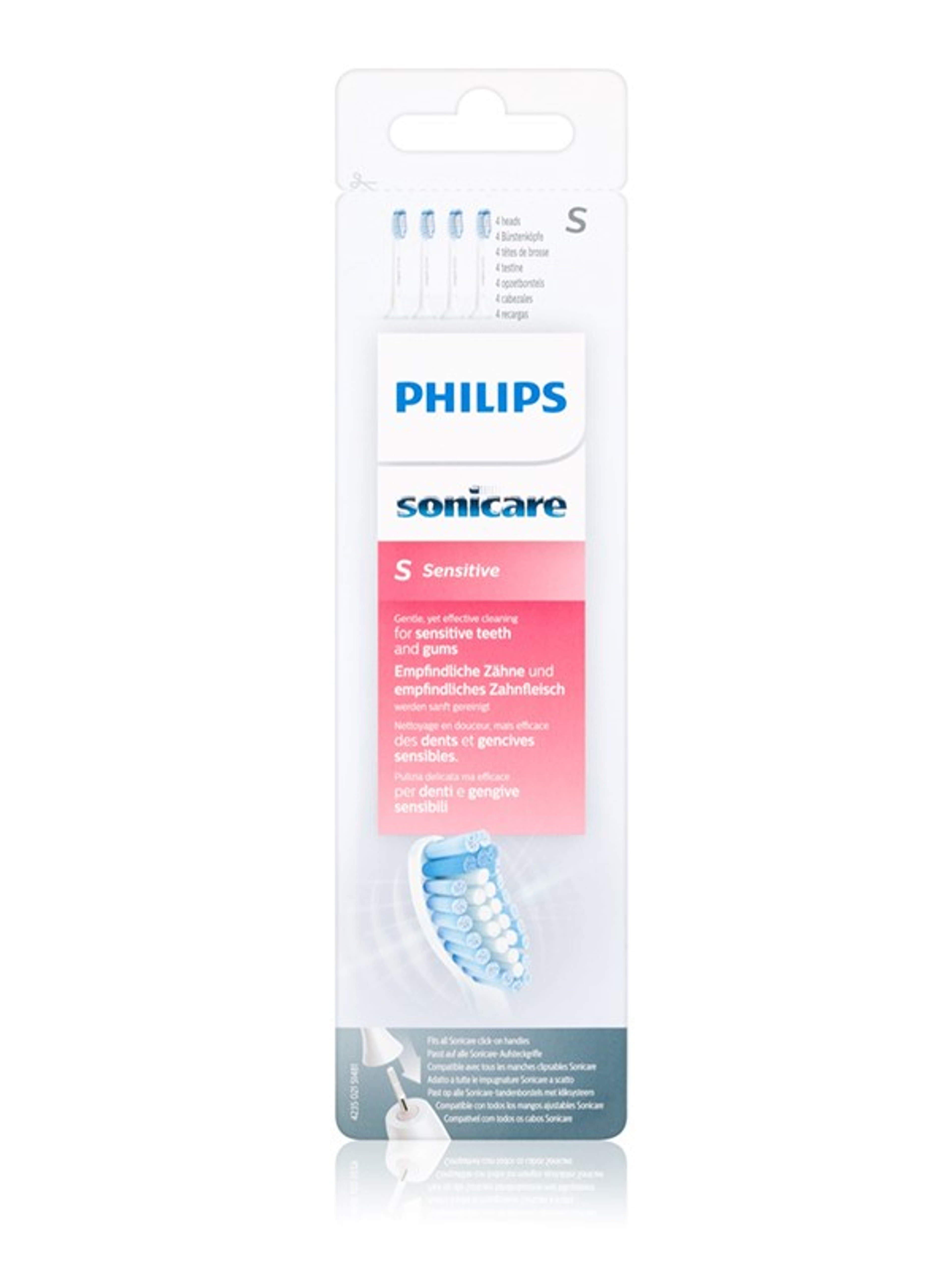 Philips Sonicare Sensitive HX6054/07 Standard pótfej - 4 db