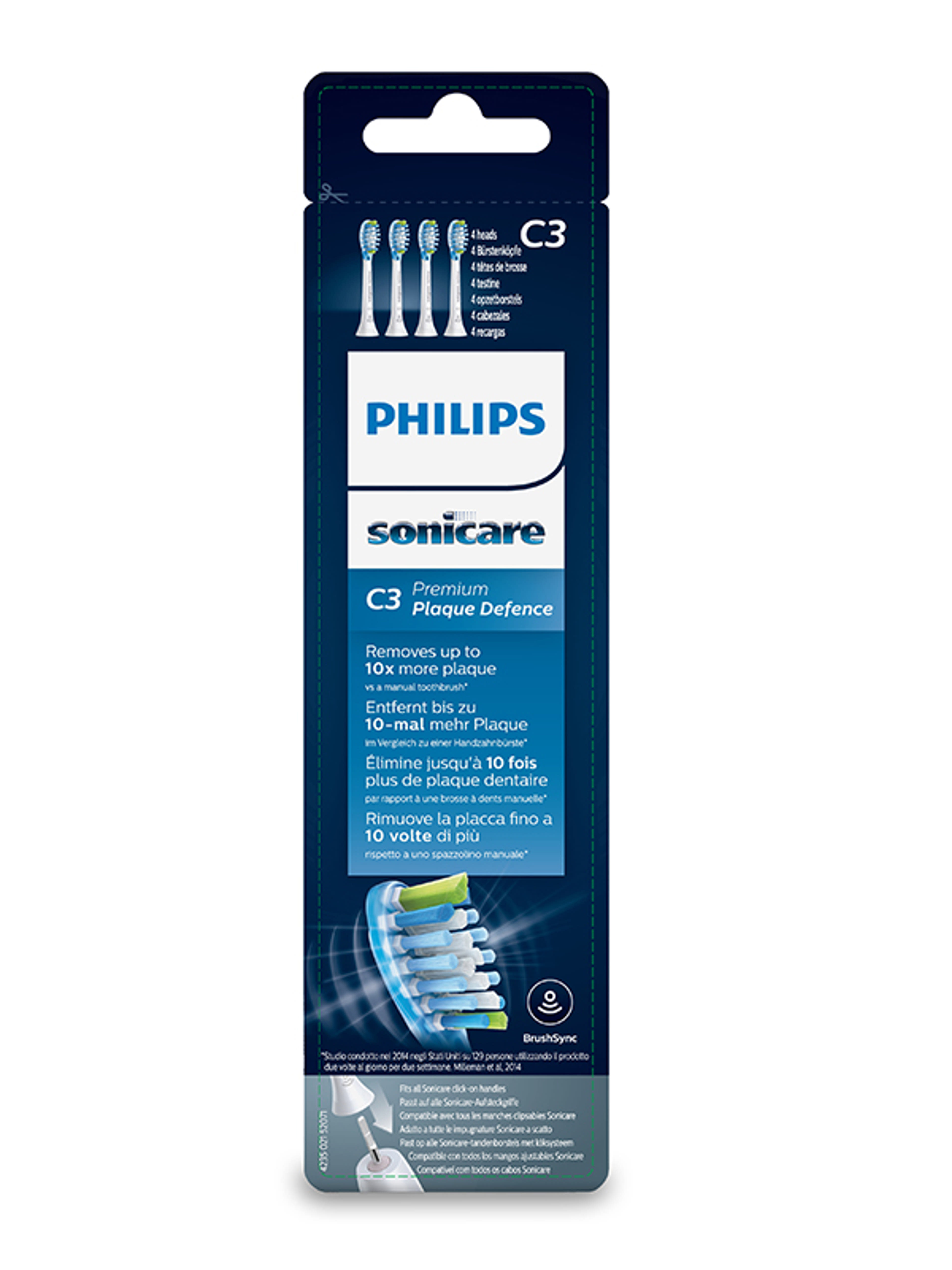 Philips Sonicare Premium Plaque Defense Standard pótfej - 4db