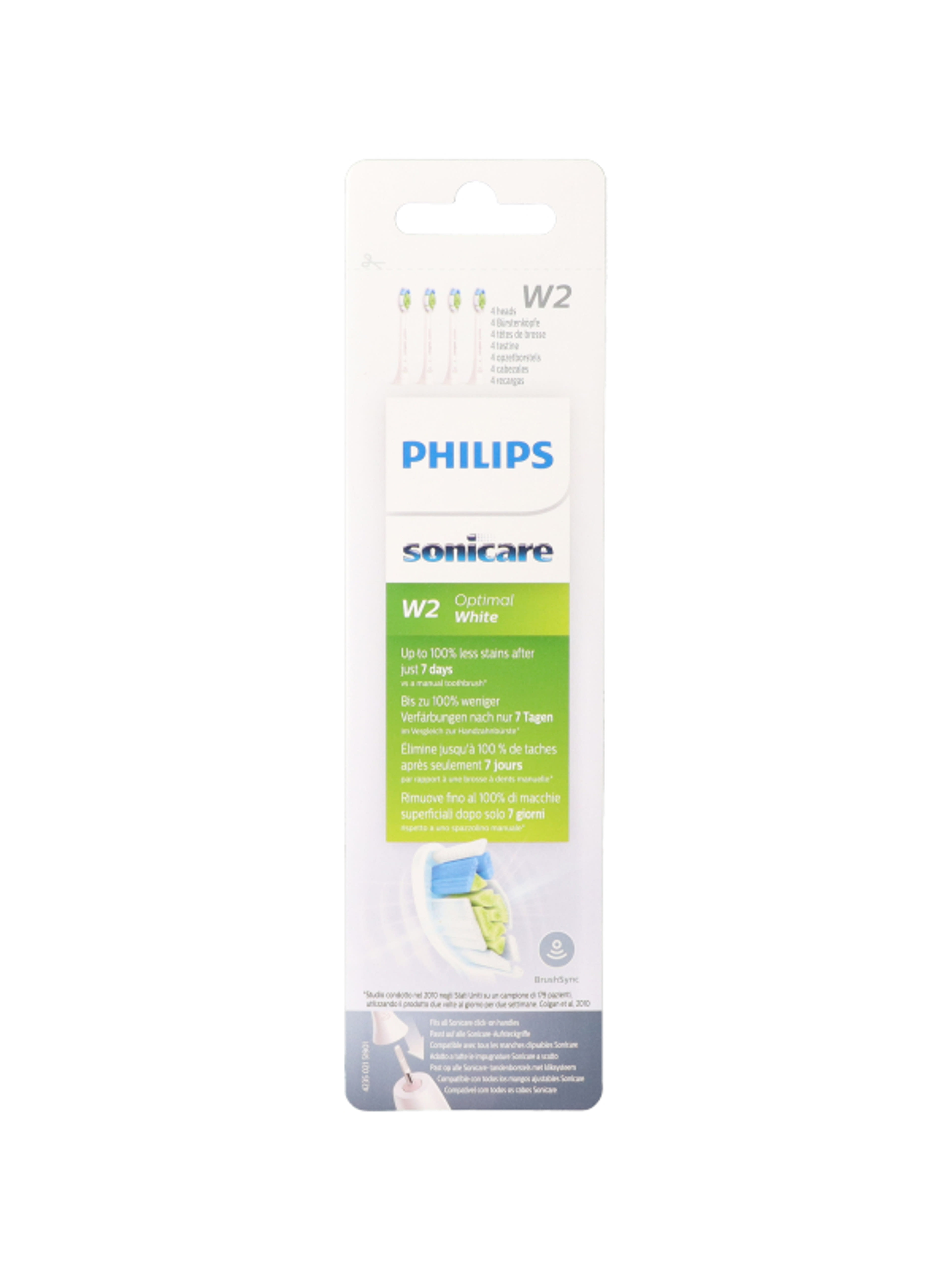 Philips Sonicare Optimal White Standard elektromos fogkefe pótfej - 4 db