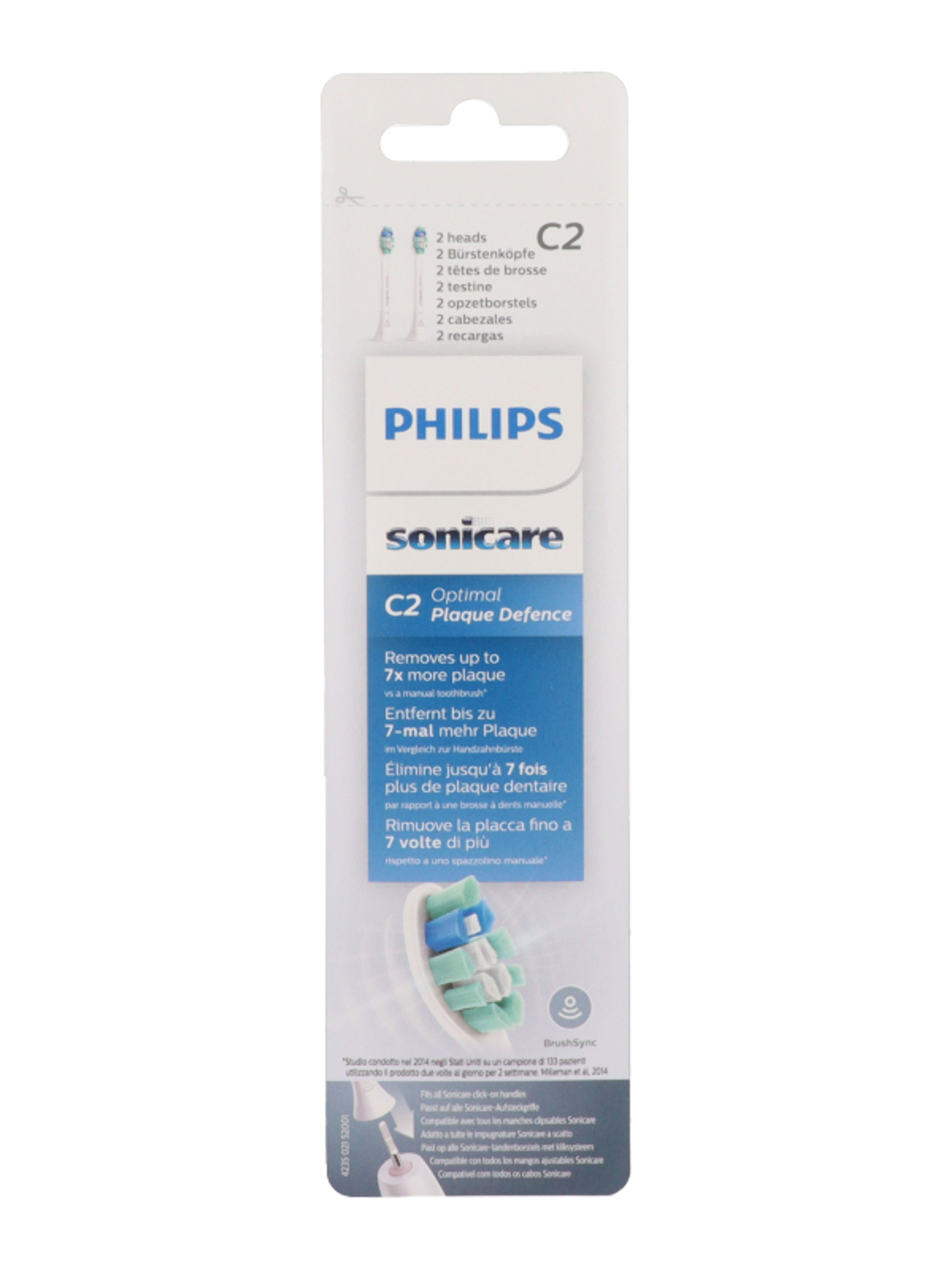 Philips Sonicare Optimal Plaque Defence elektromos fogkefe pótfej - 2 db-2