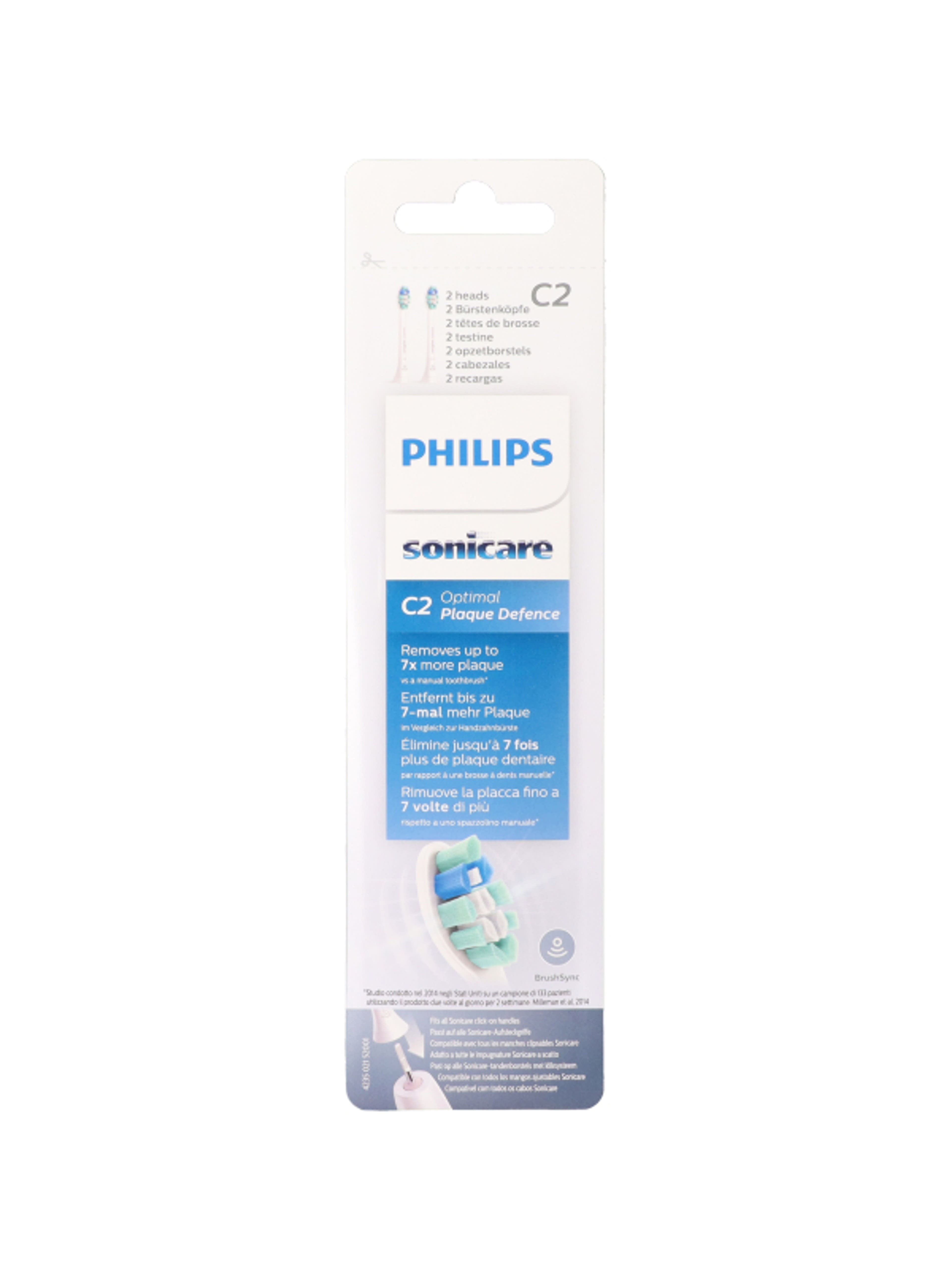 Philips Sonicare Optimal Plaque Defence elektromos fogkefe pótfej - 2 db-1