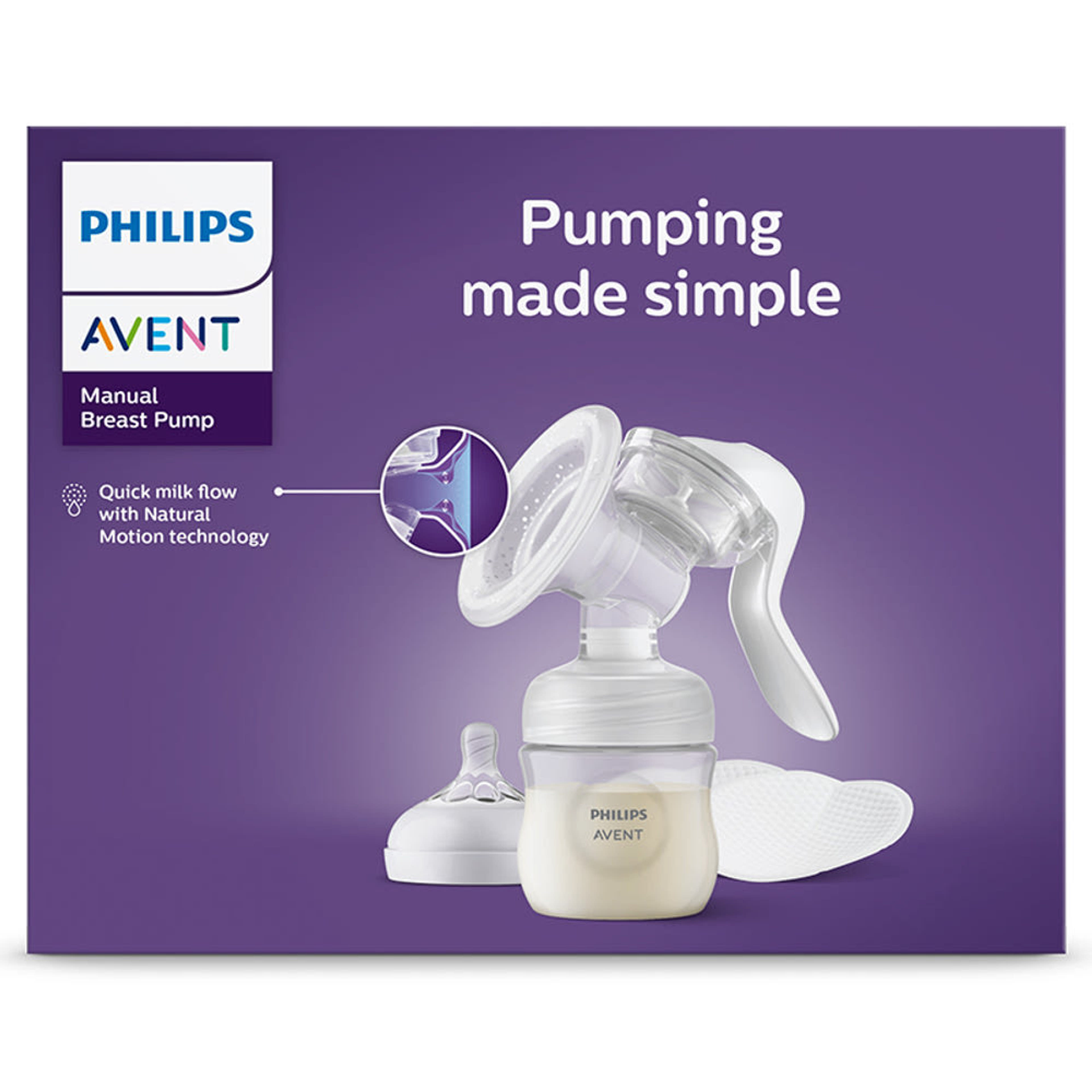 Philips Avent SCF430/10 kézi mellszívó cumisüveggel - 1 db