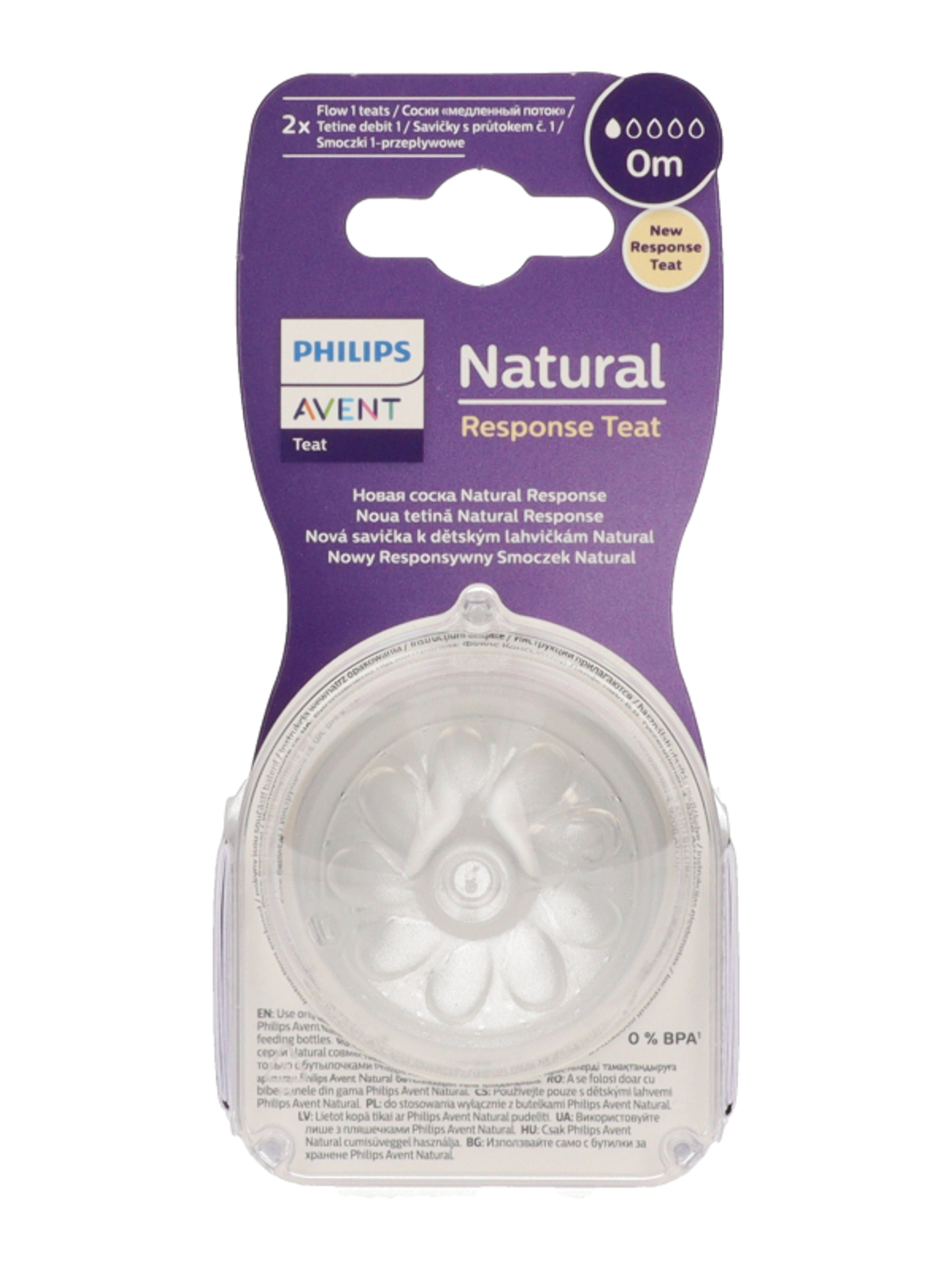 Philips Avent Natural etetőcumifej 0 hónapos kortól - 2 db-2