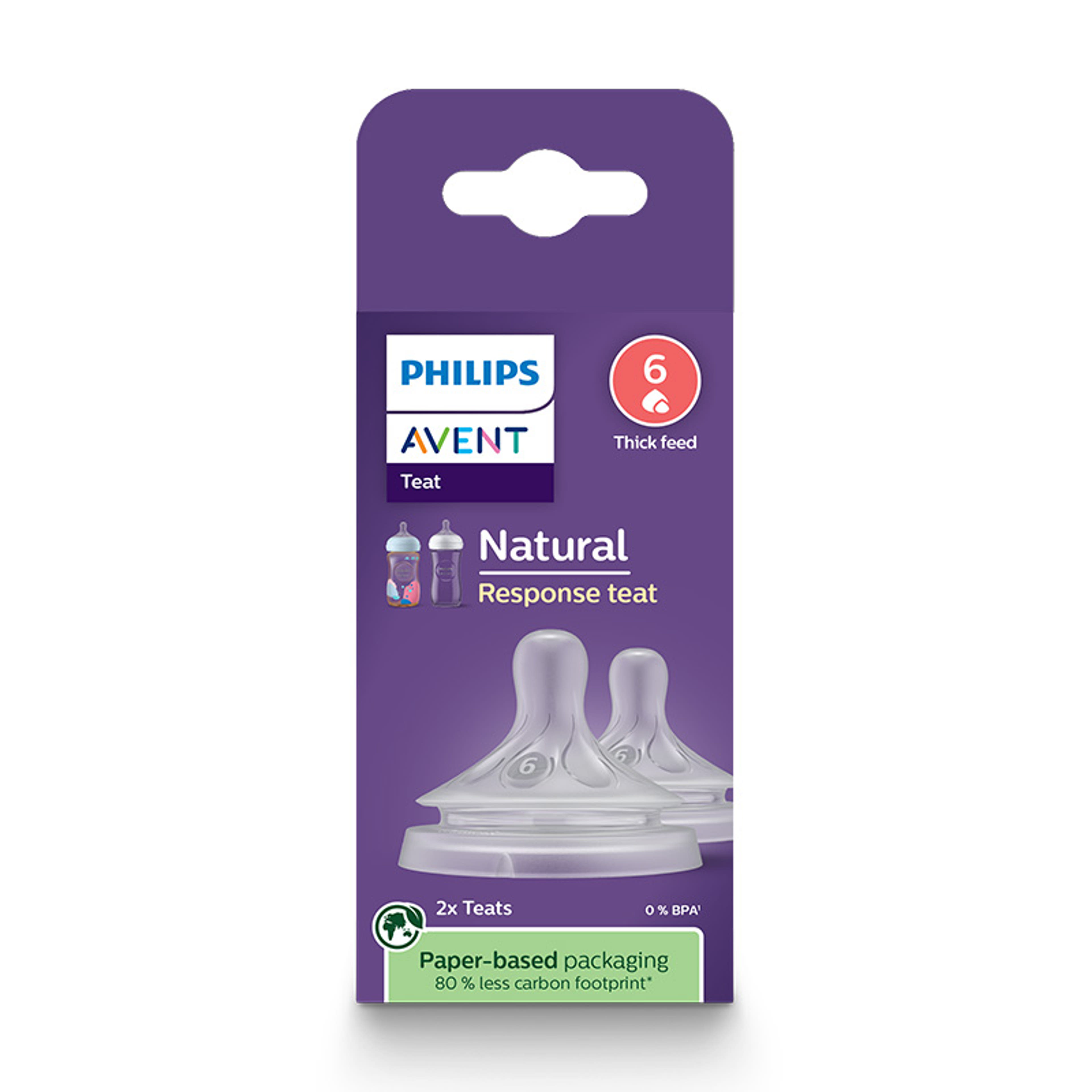 Avent Natural Response cumifej 6. átfolyási sebességű - 2 db