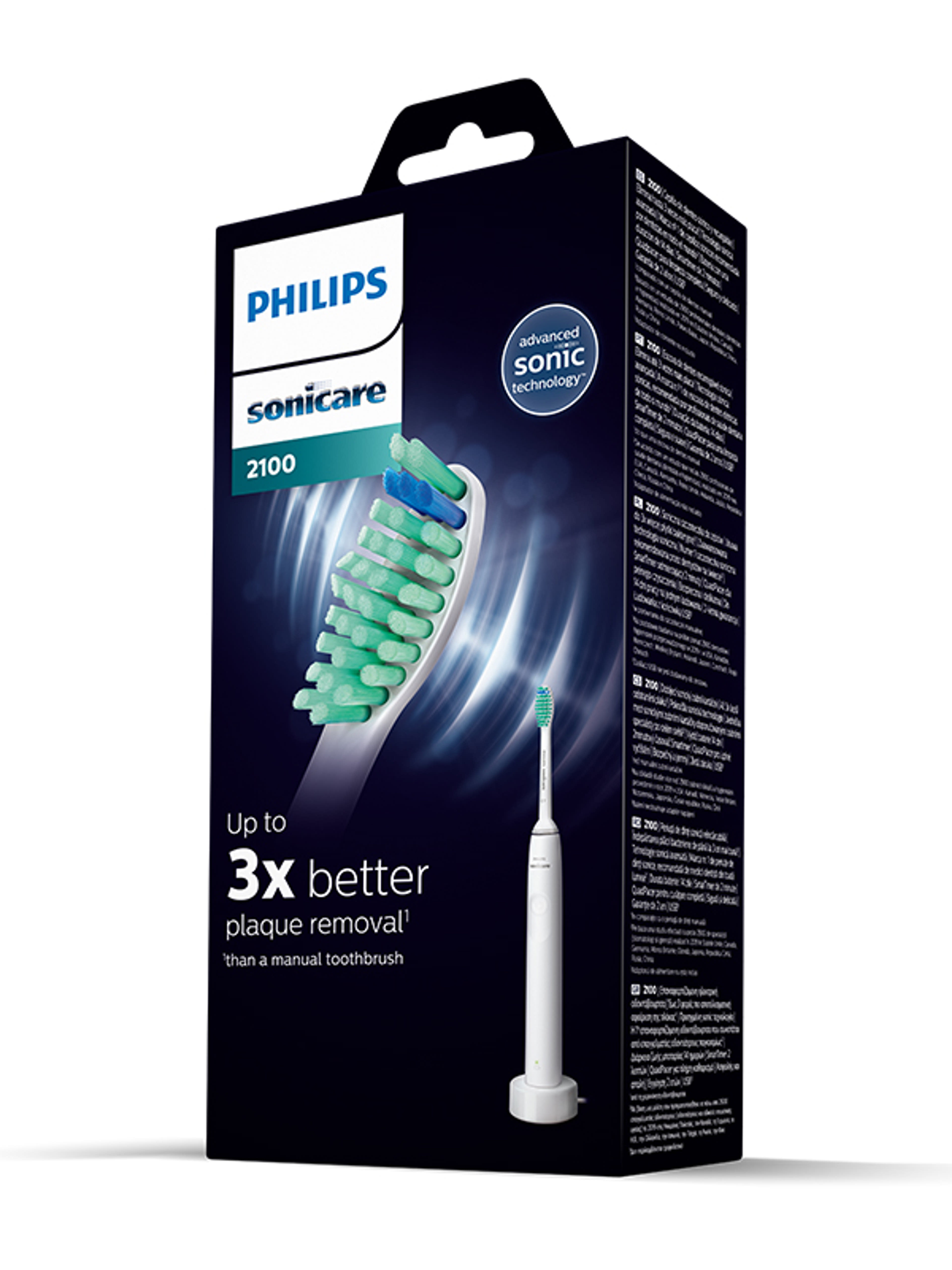Philips Sonicare S2100 elektromos fogkefe, fehér - 1 db-2