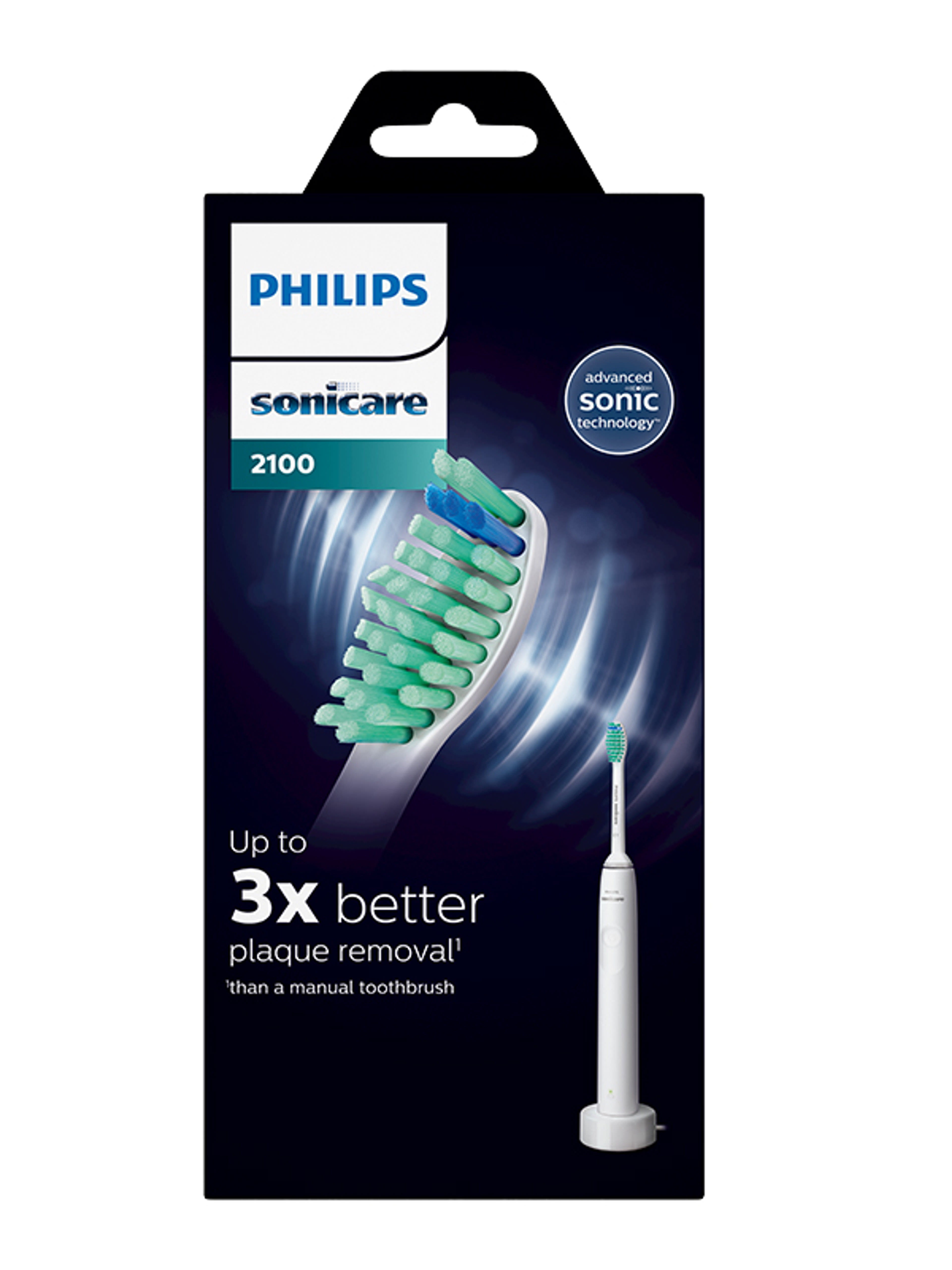 Philips Sonicare S2100 elektromos fogkefe, fehér - 1 db-1