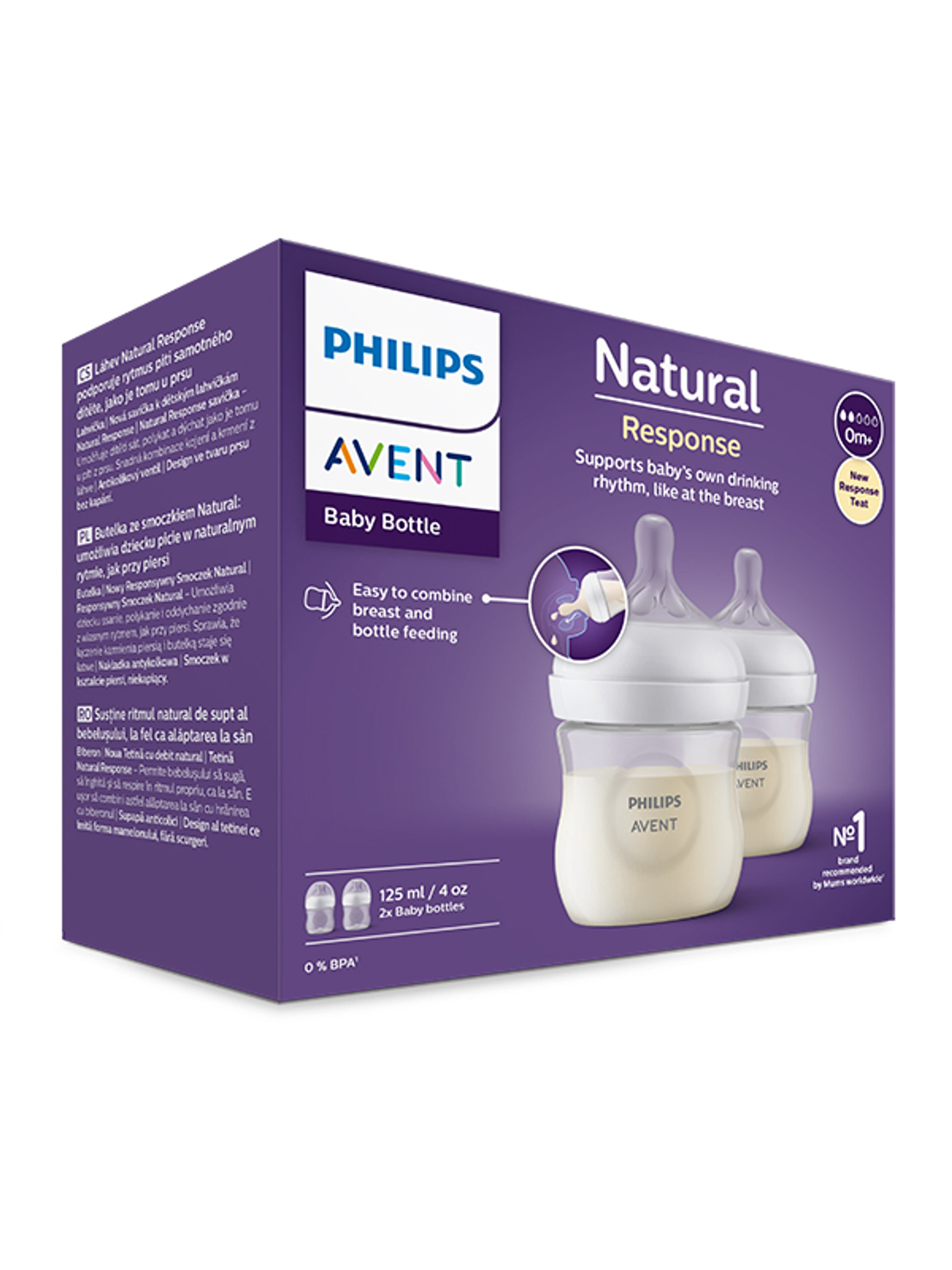 Philips Avent Natural Response cumisüveg újszülött kortól 125 ml - 2 db-3