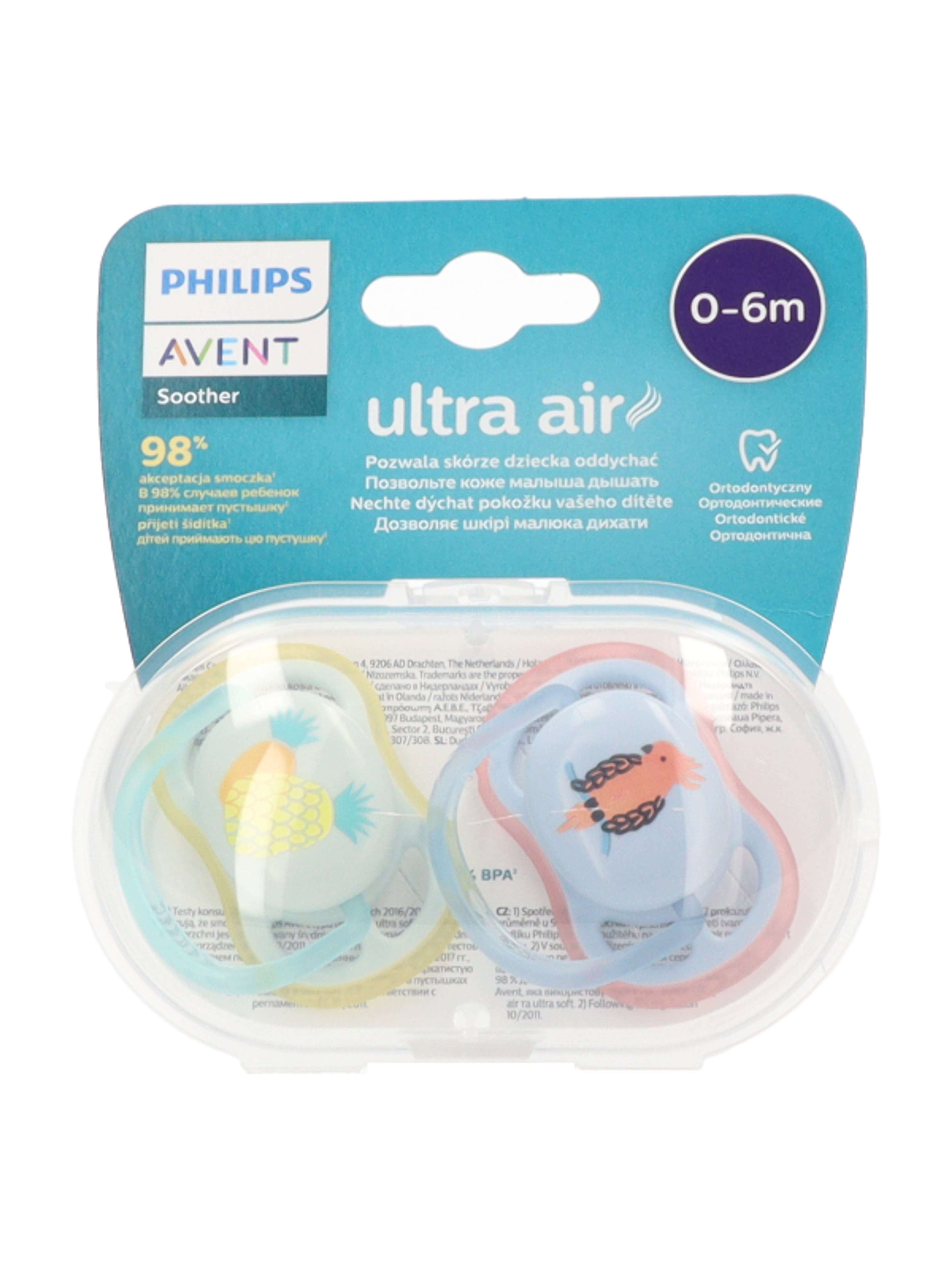 Philips Avent Ultra Air játszócumi 0-6 hónapos kortól - 2 db