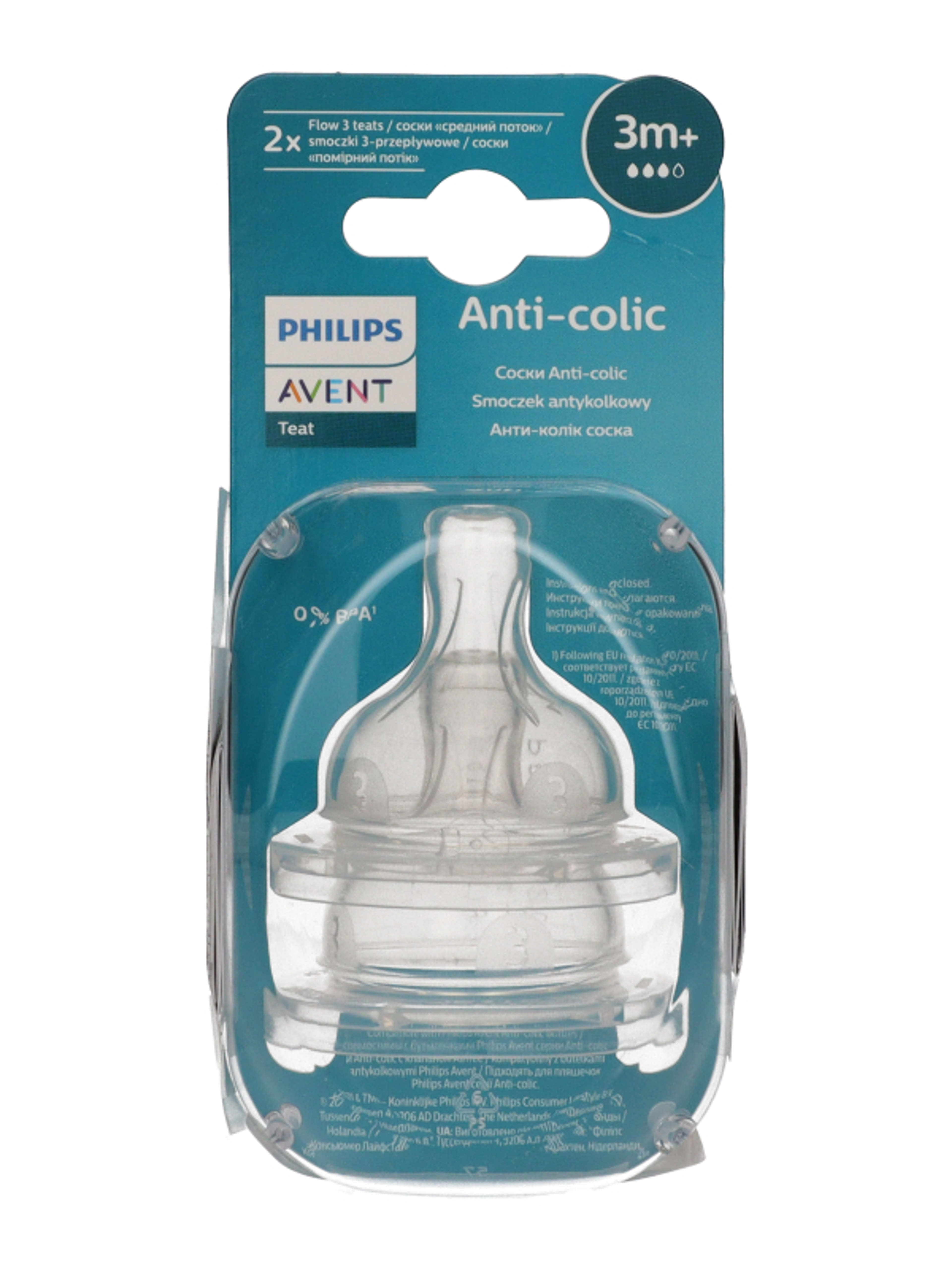 Avent Classic Anti-Colic pótcumi 3 hónapos kortól - 2 db