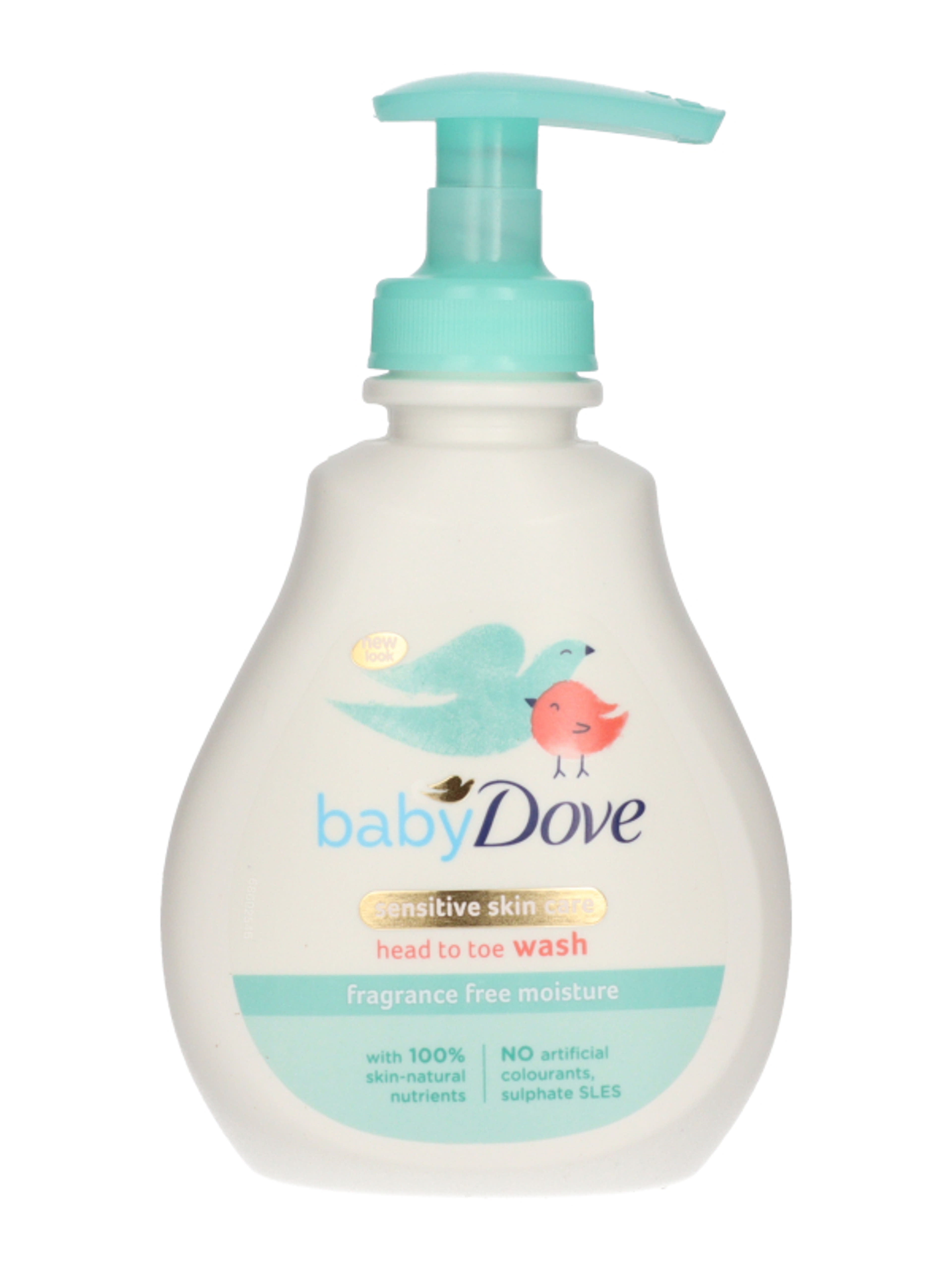 Dove Baby illatmentes babafürdető és sampon érzékeny bőrre - 200 ml