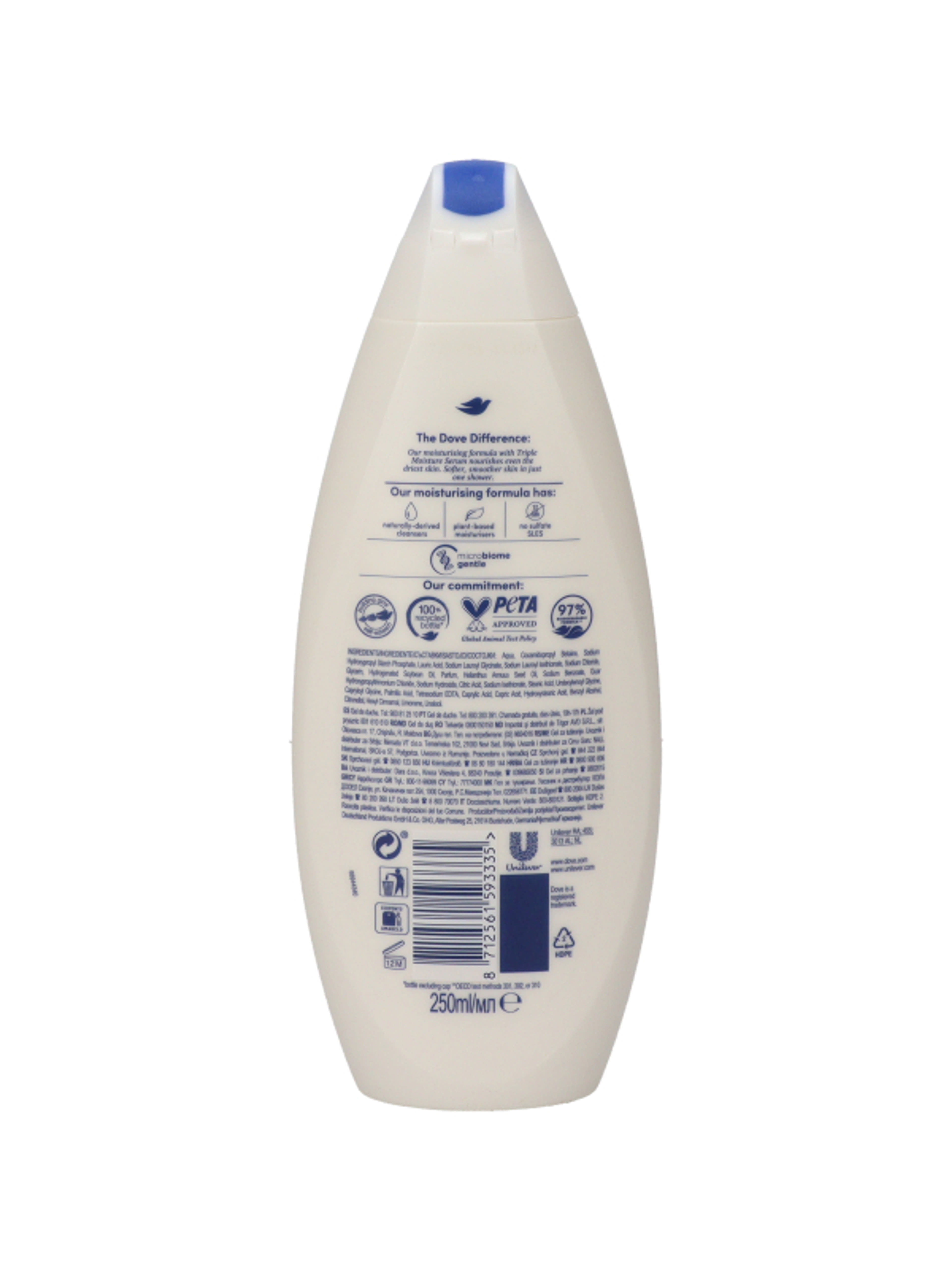 Dove Deeply Nourishing bőrtápláló krémtusfürdő - 250 ml-5