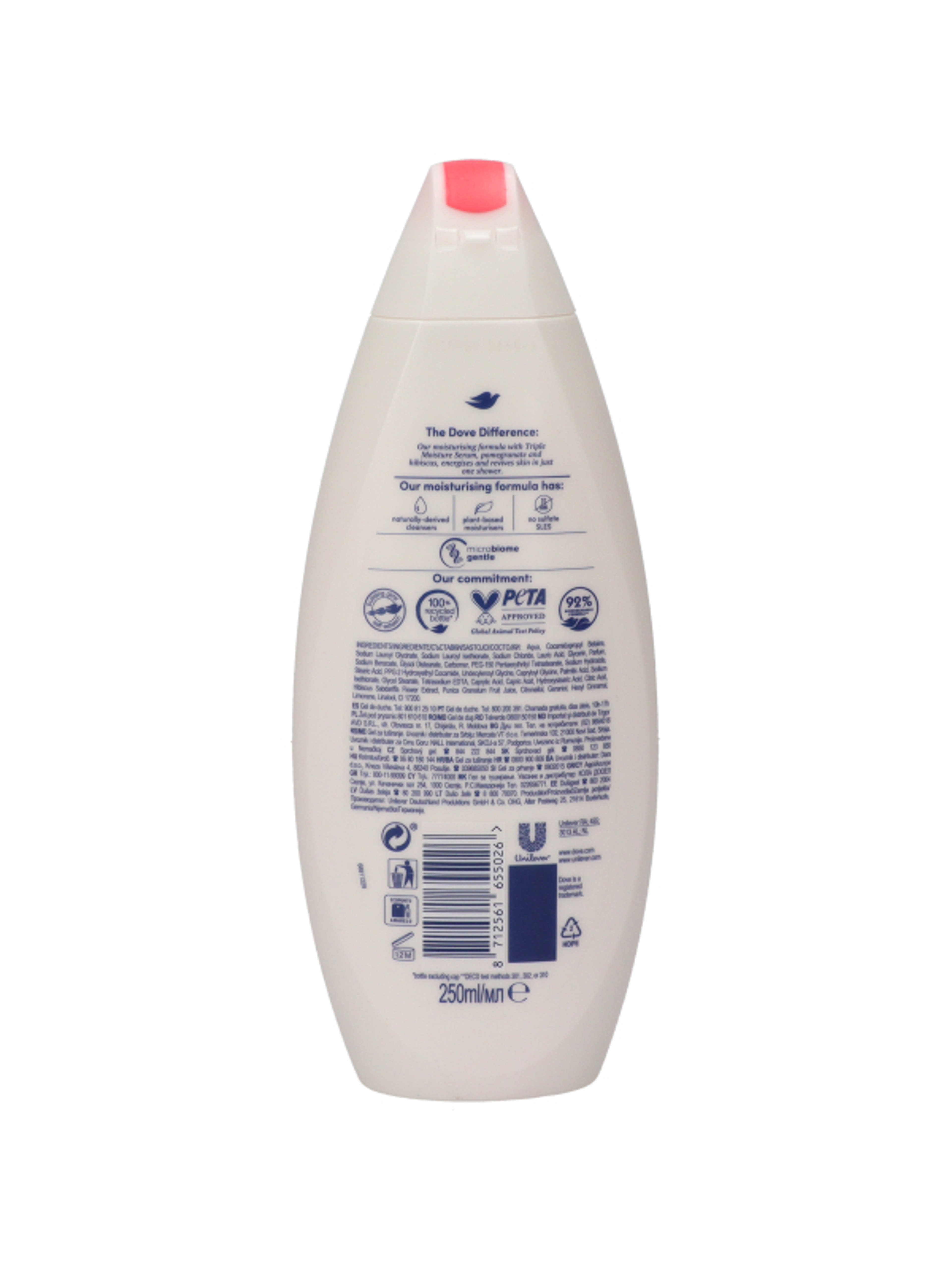 Dove Go Fresh gránátalma bőrtápláló krémtusfürdő - 250 ml-5