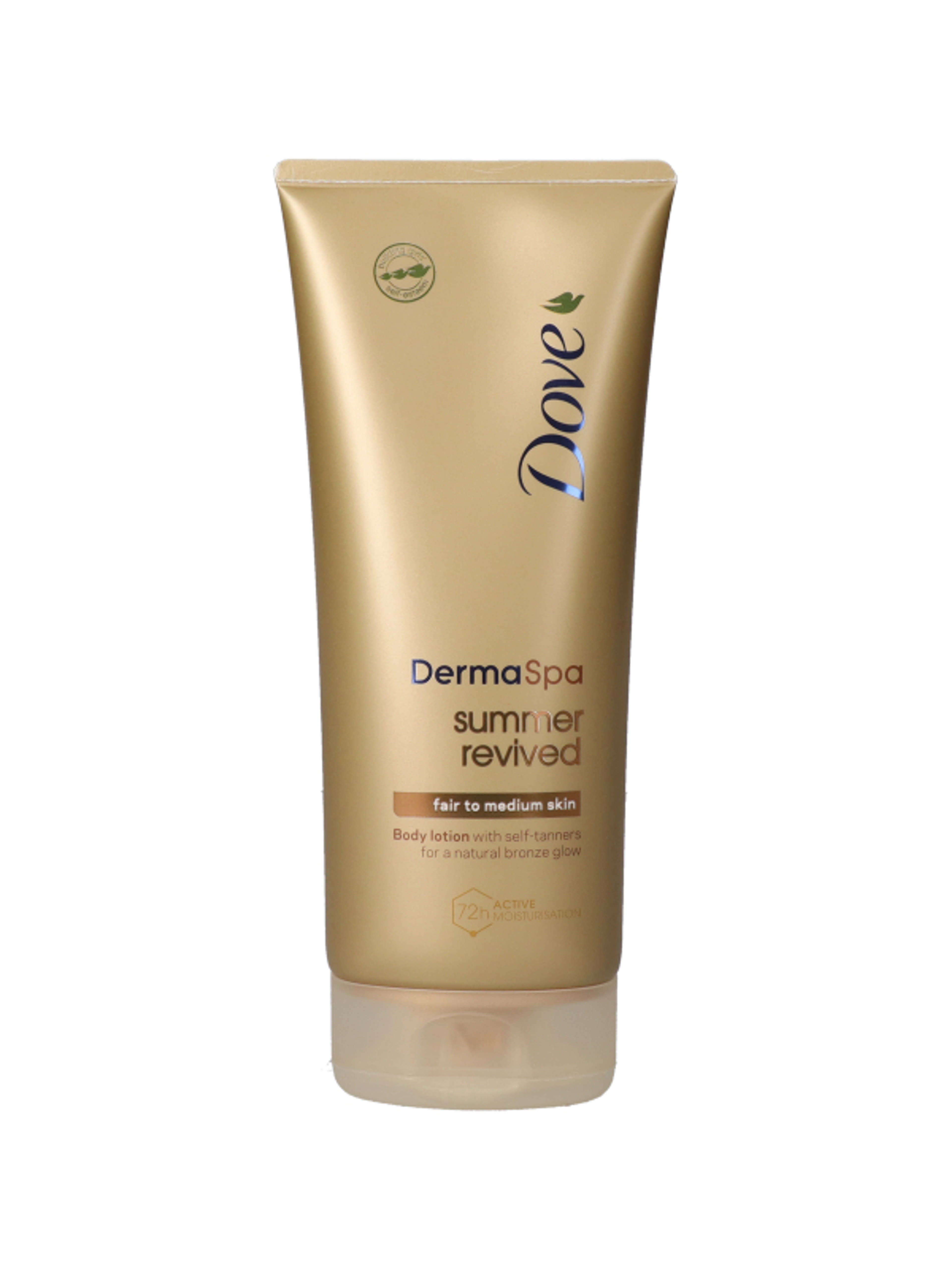 Dove Derma Spa Summer Revived önbarnító testápoló, világos bőrre - 200 ml-2