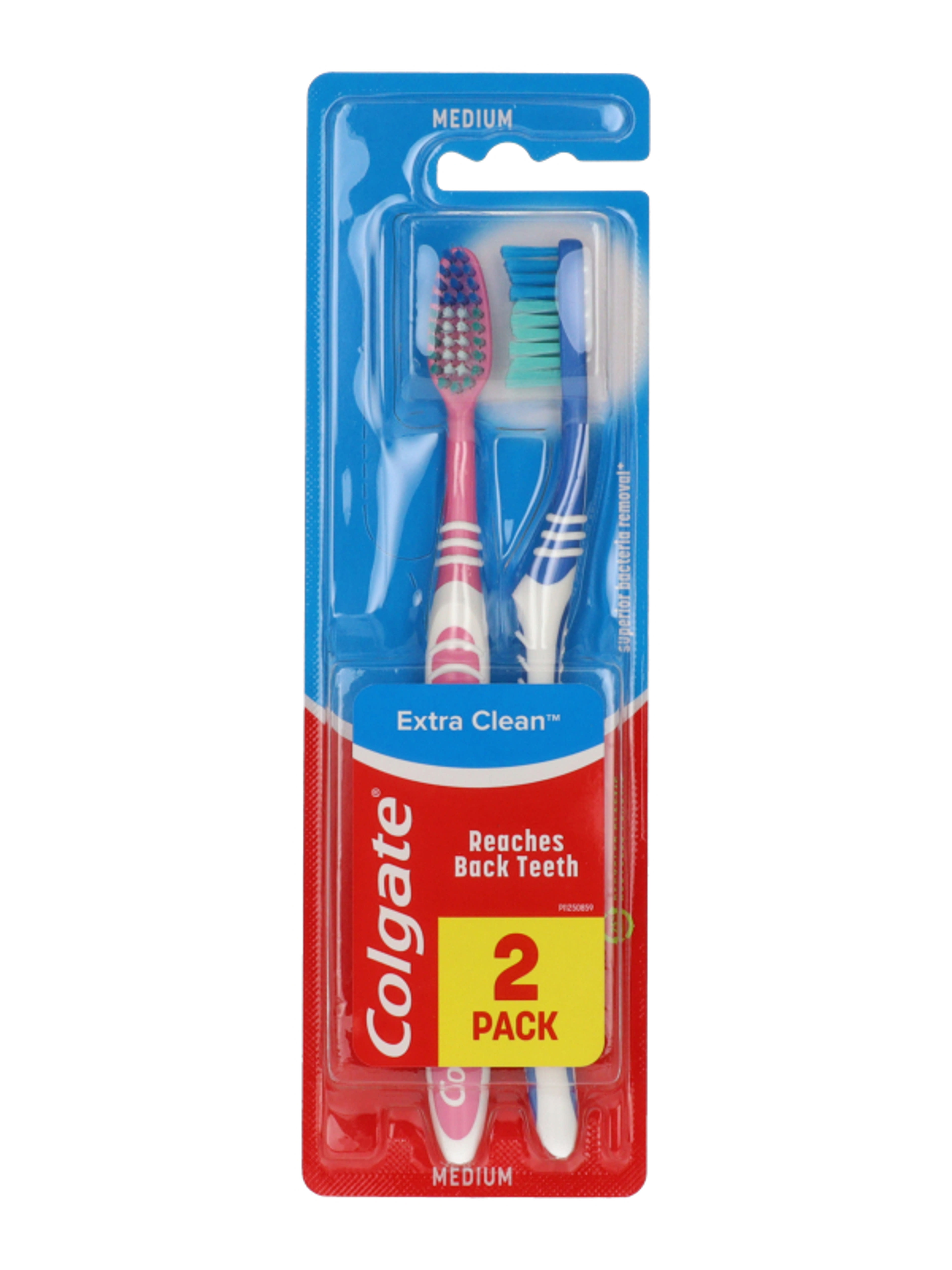 Colgate Extra Clean Duo fogkefe - 2 db
