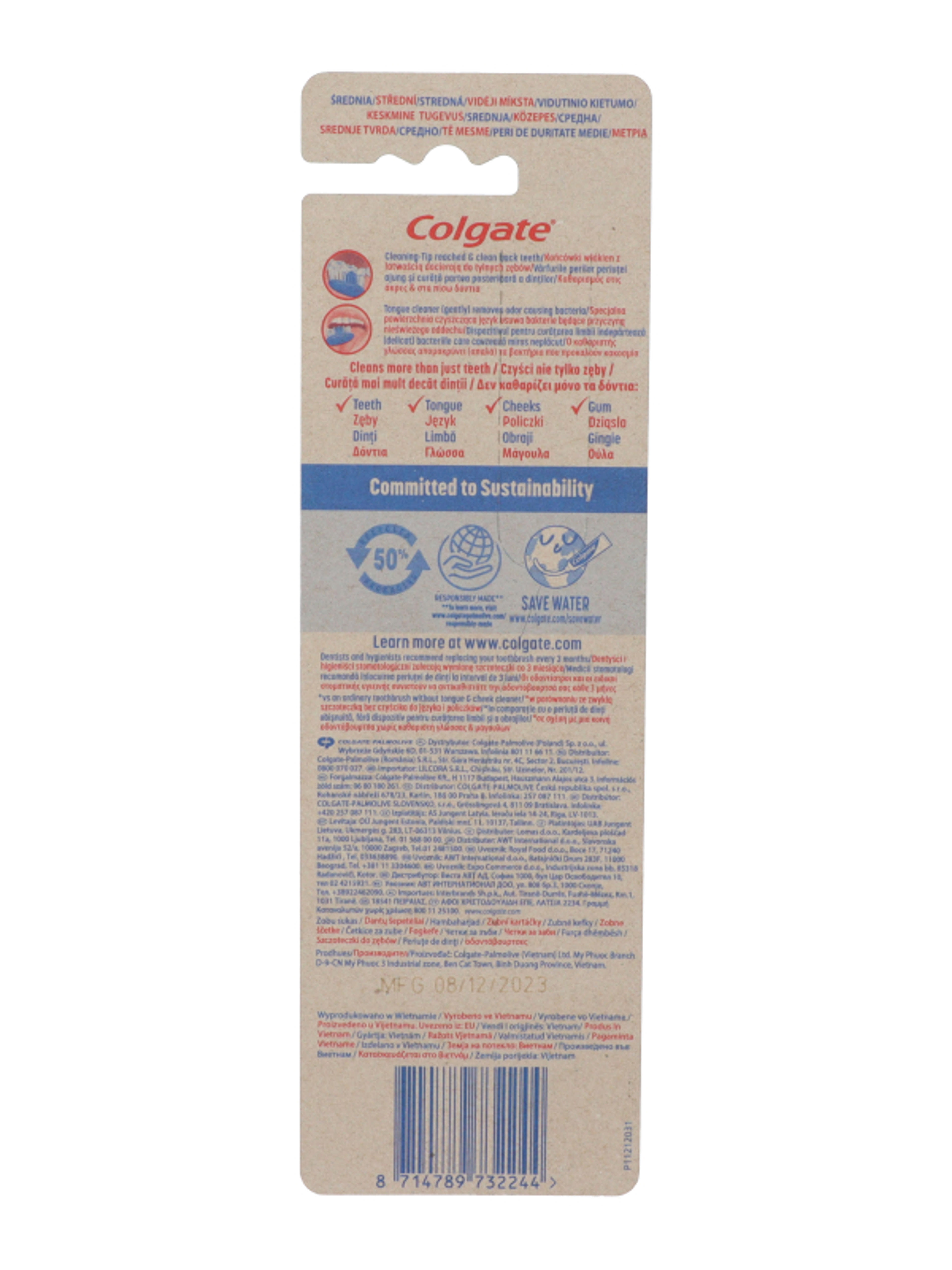 Colgate Extra Clean Duo fogkefe - 2 db-8