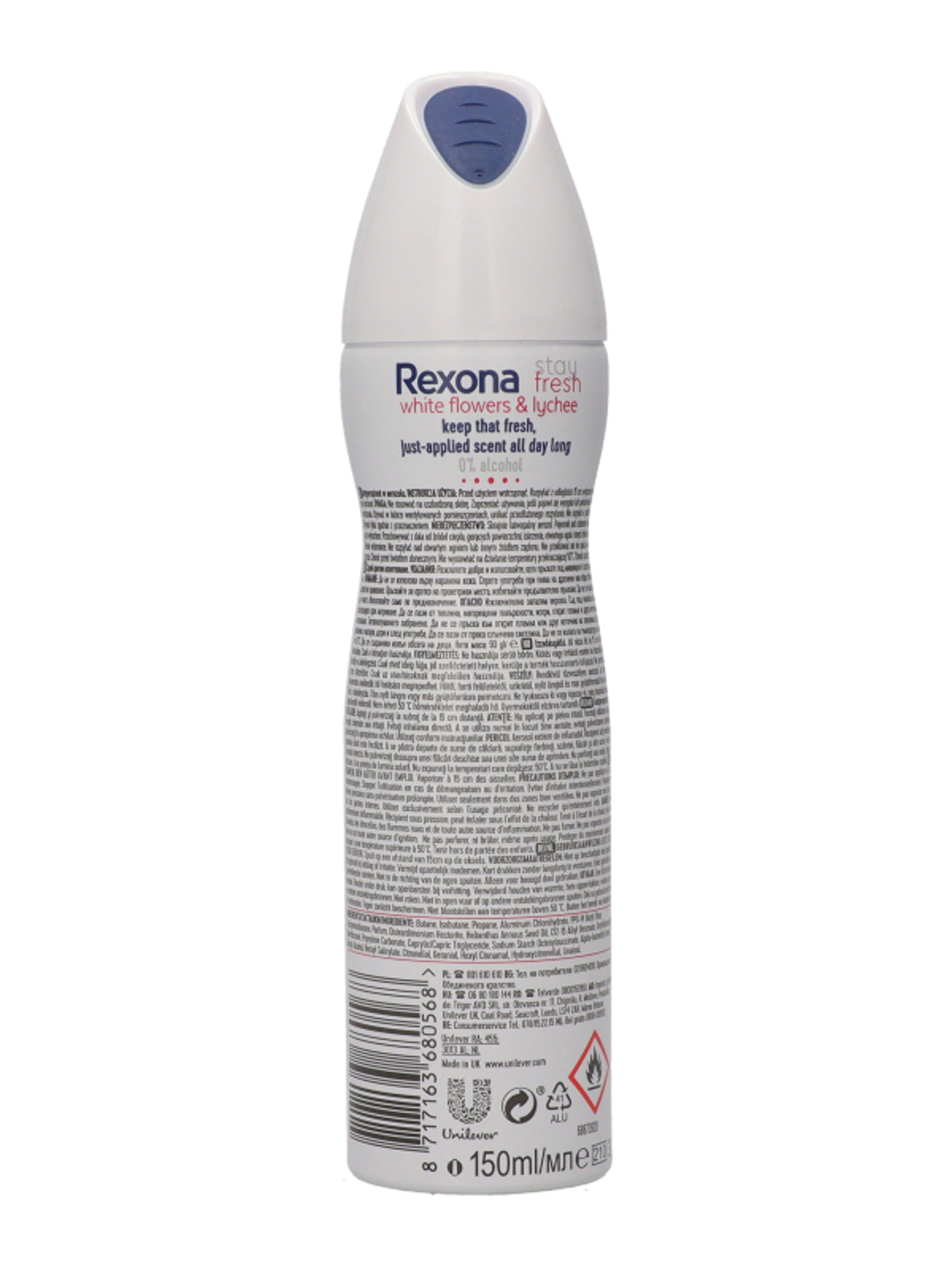 Rexona deo White Flower & Lychee női - 150 ml-4