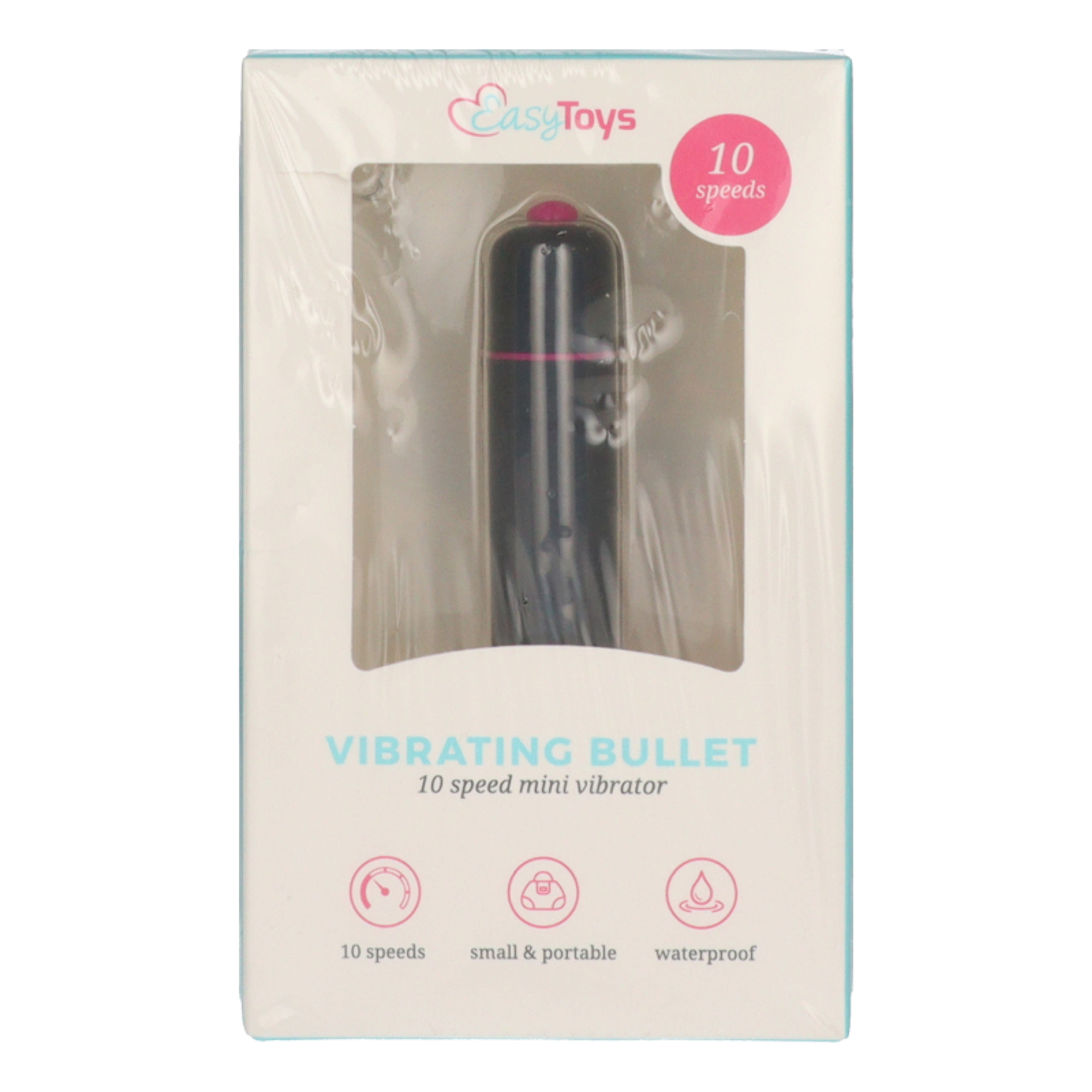 Easytoys vízálló rúdvibrátor /fekete - 1 db-1