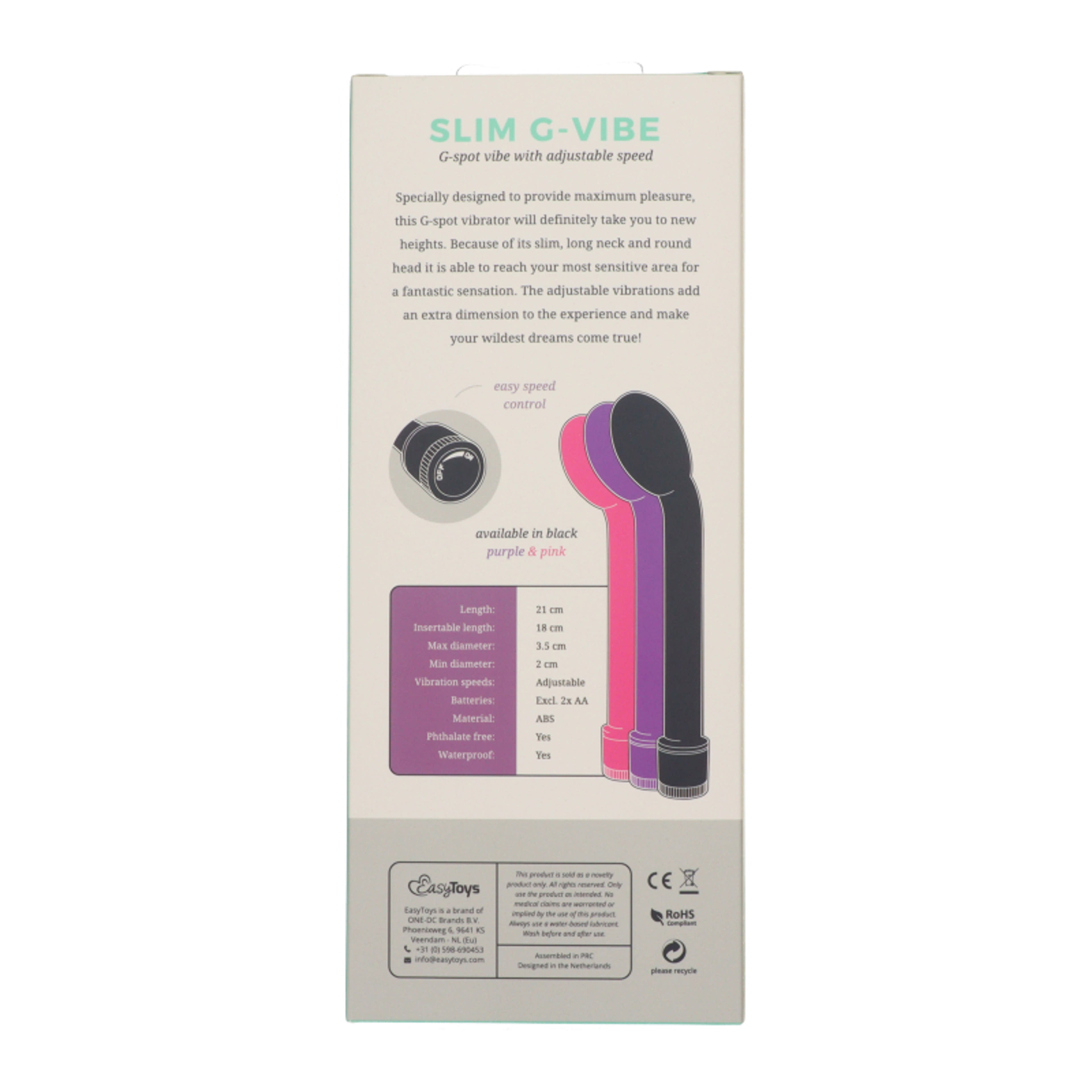 EasyToys G-pont vibrátor /pink - 1 db-2