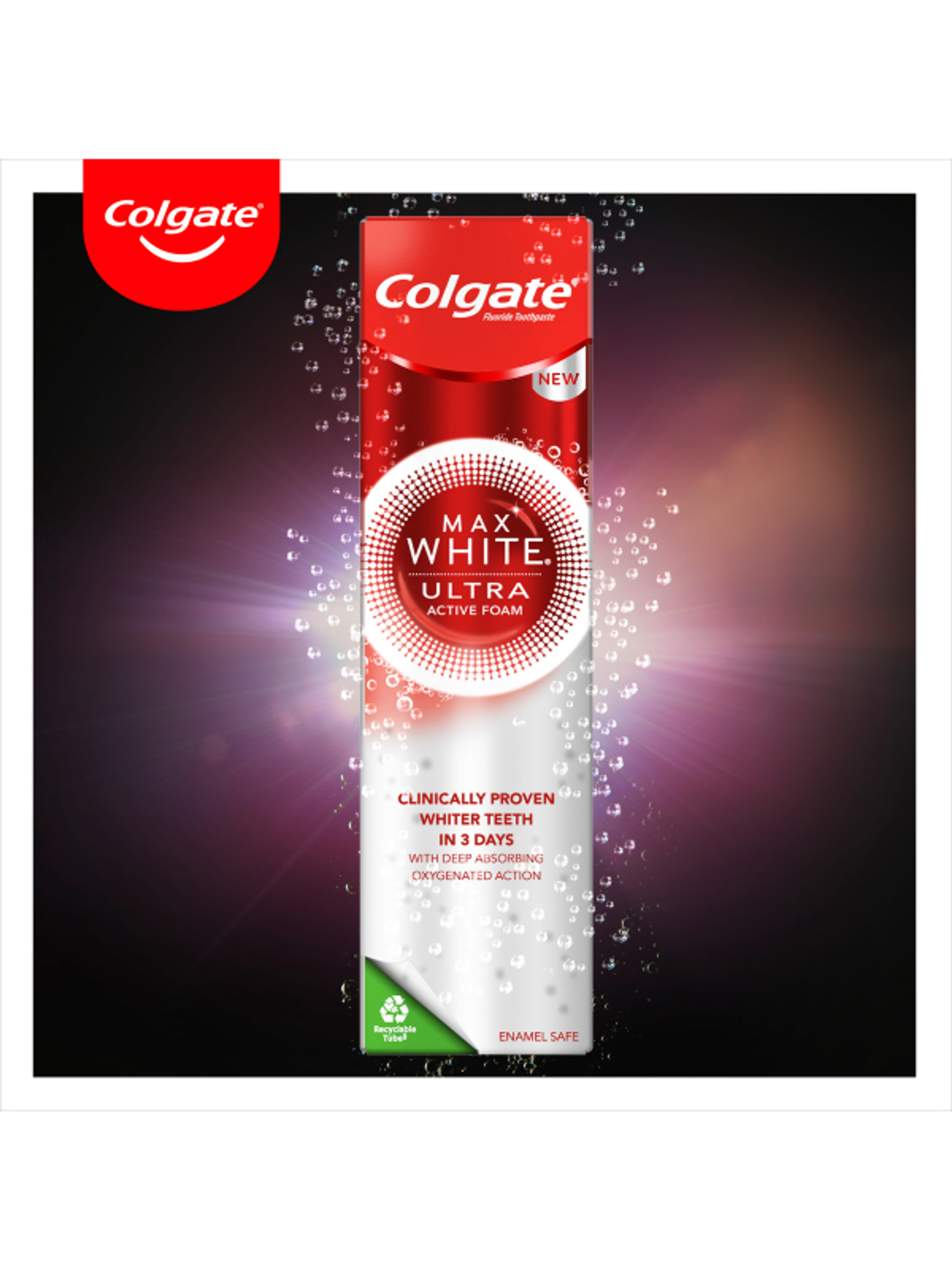 Colgate Max White Ultra Active Foam Whitening fogkrém - 50ml-9