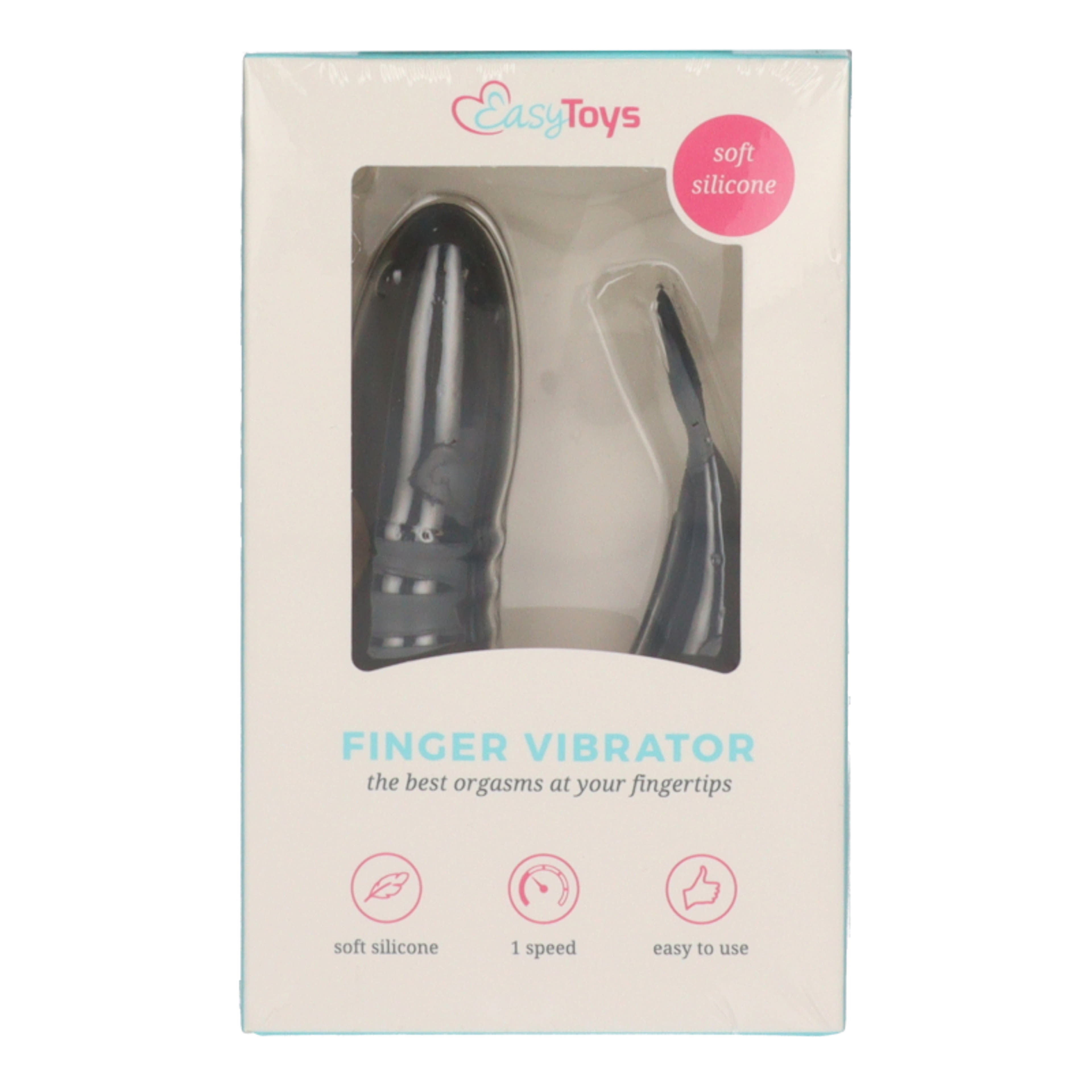 Easytoys 2in1 ujjvubrátor /fekete - 1 db-1