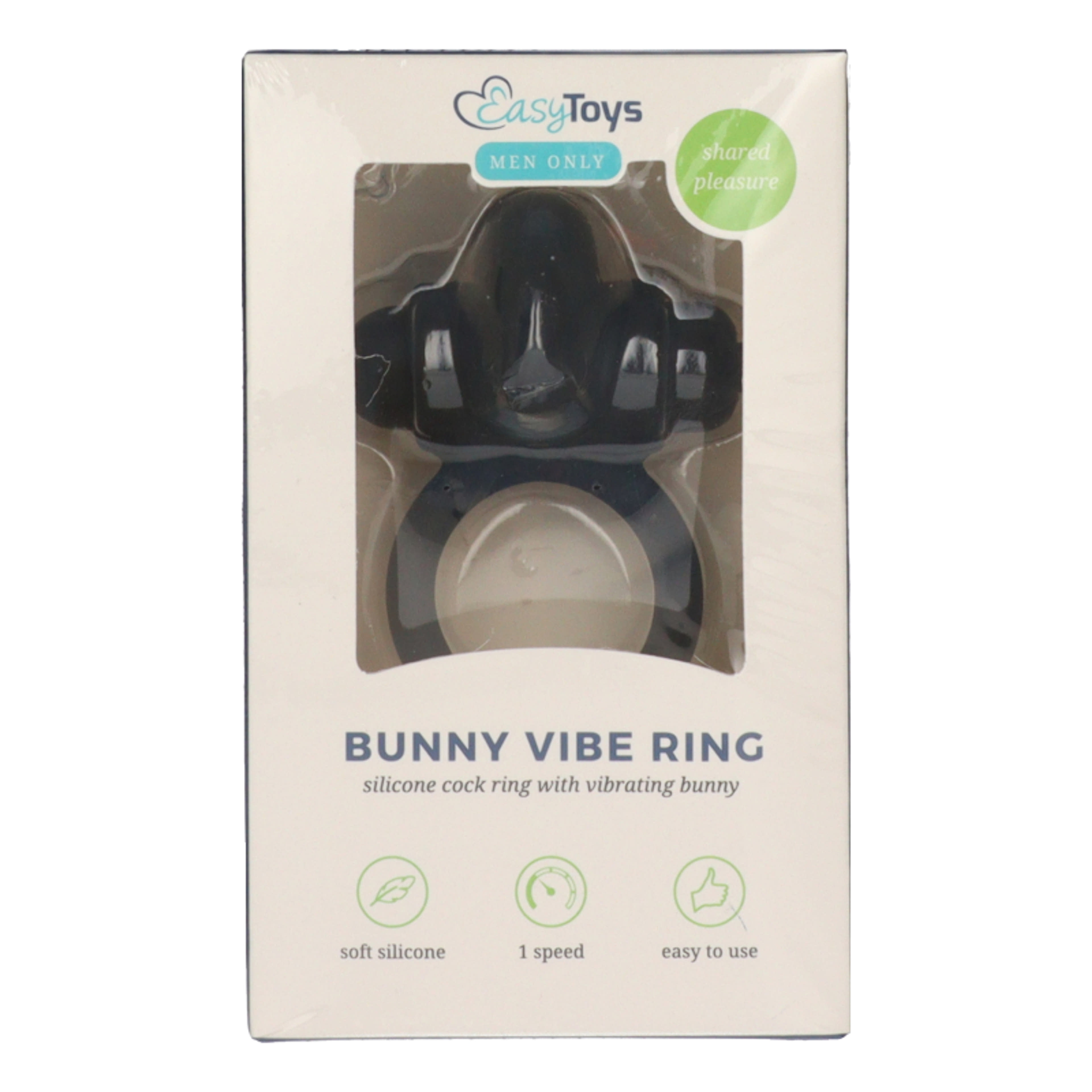 Easytoys virációs péniszgyűrű /fekete - 1 db-1