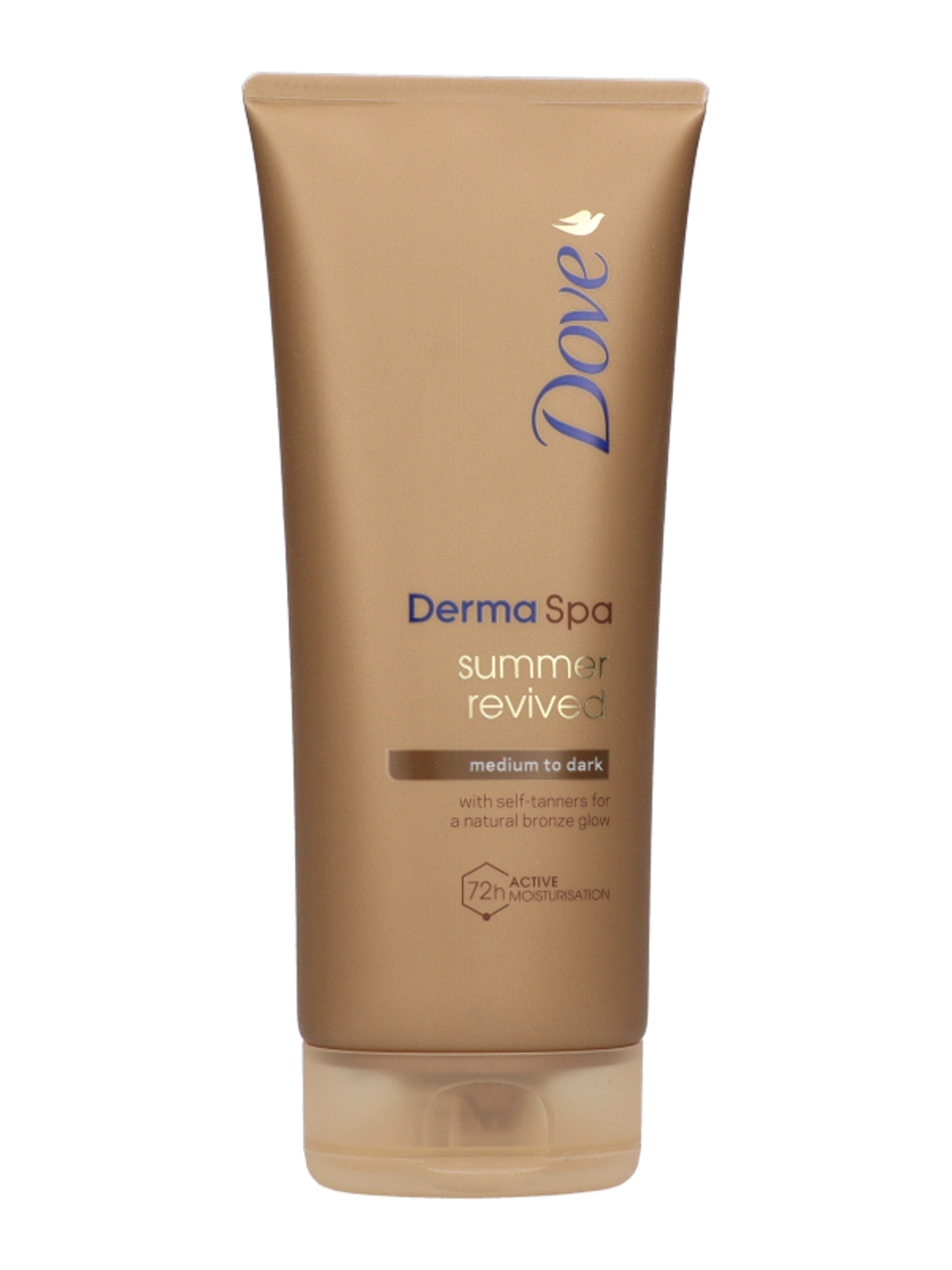 Dove Derma Spa Summer Revived önbarnító testápoló, normál-sötét bőrre - 200 ml-2