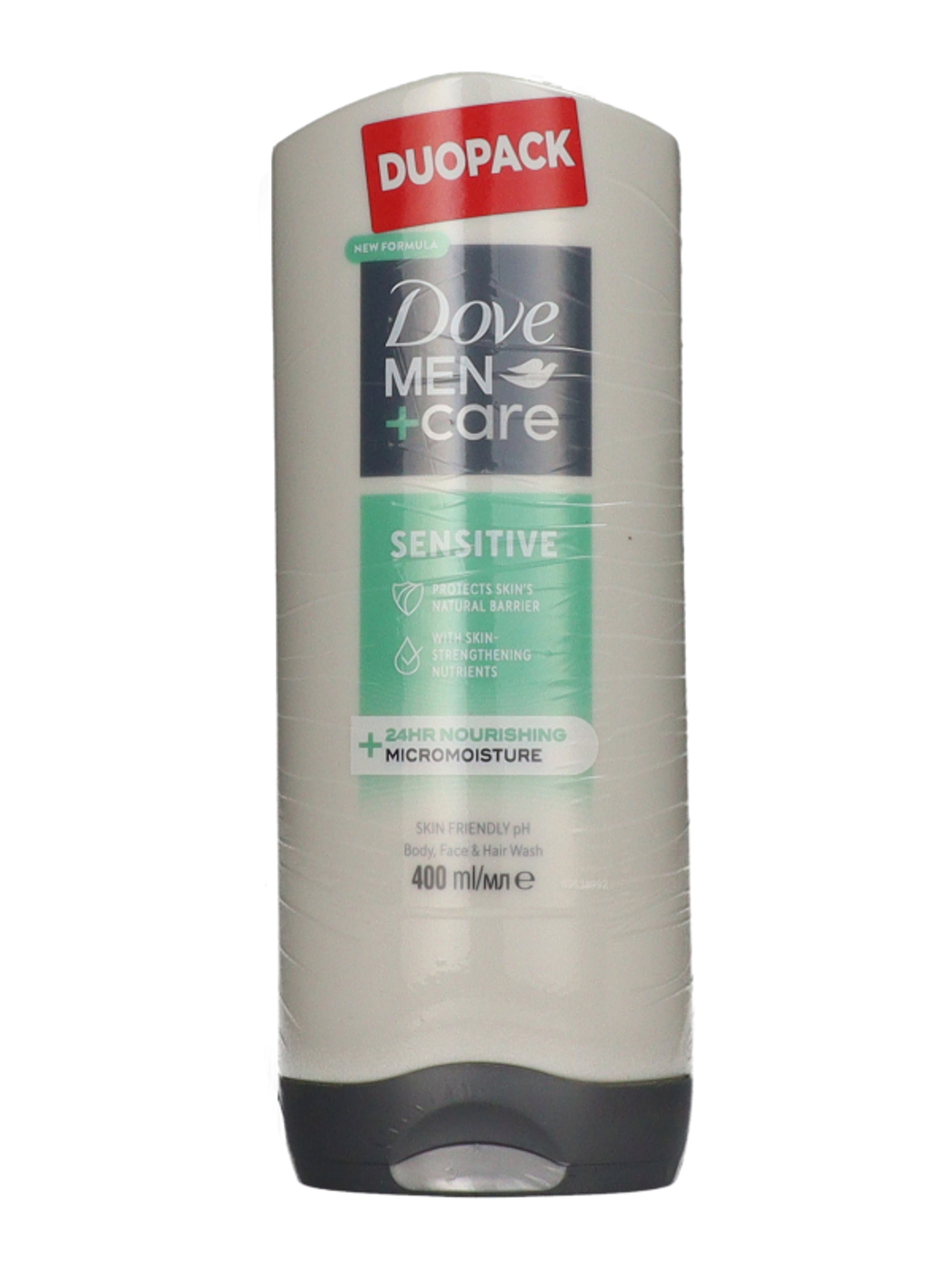 Dove Men+Care Sensitive férfi tusfürdő duopack 2 x 400 ml - 800 ml-3