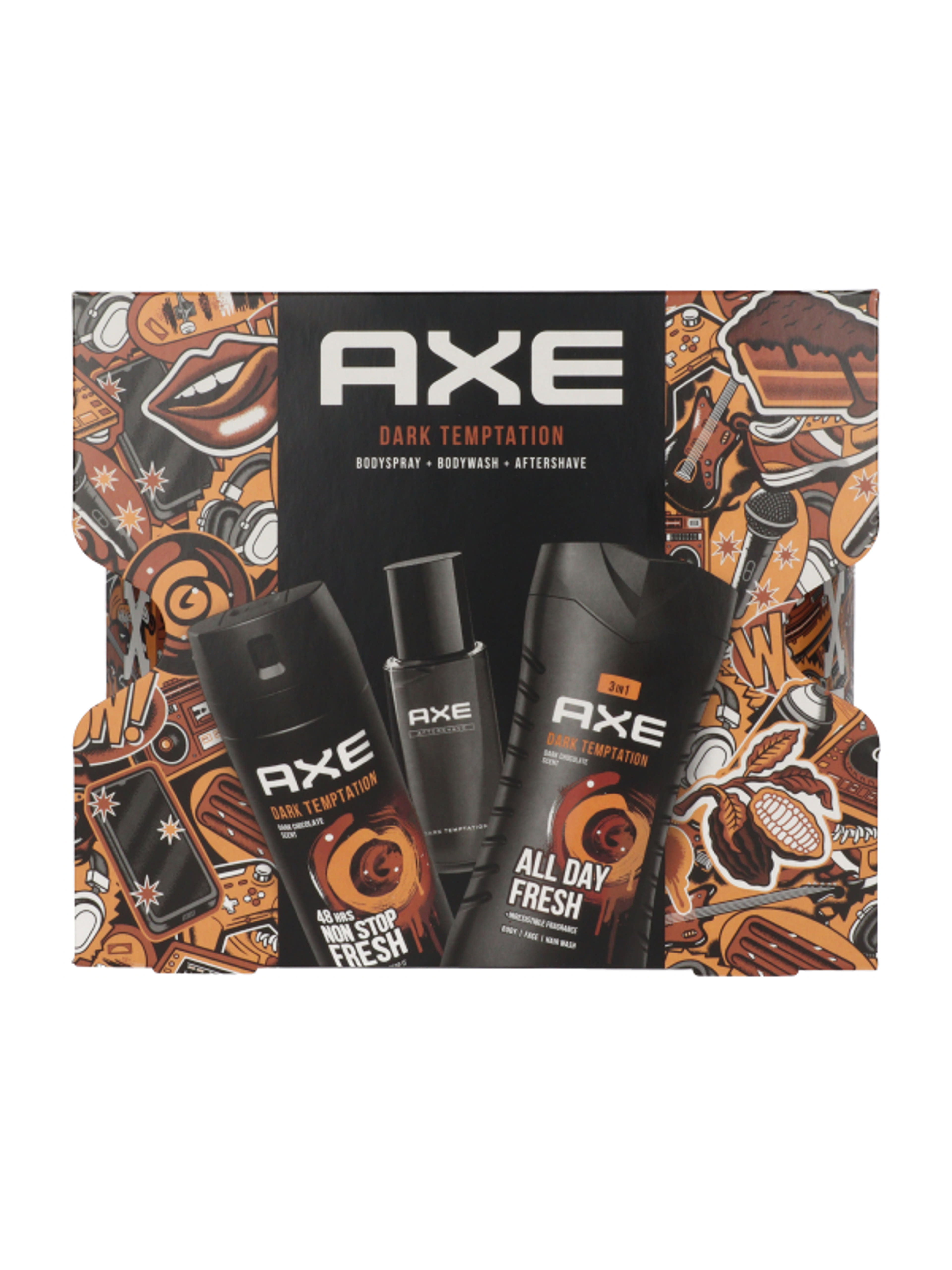 Axe Dark Temptation tusfürdő, dezodor és after shave ajándékcsomag - 1 db-3