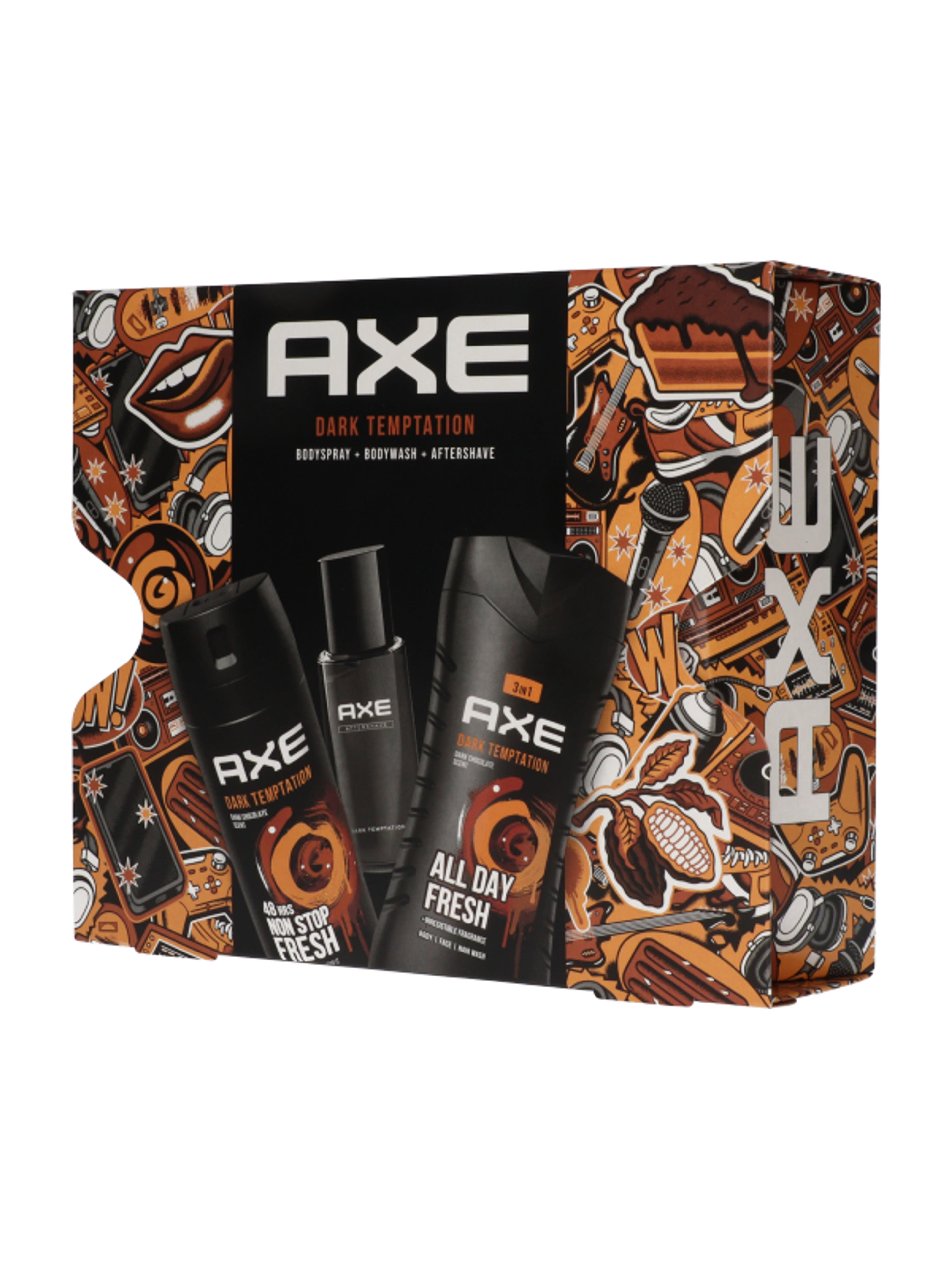 Axe Dark Temptation tusfürdő, dezodor és after shave ajándékcsomag - 1 db-4