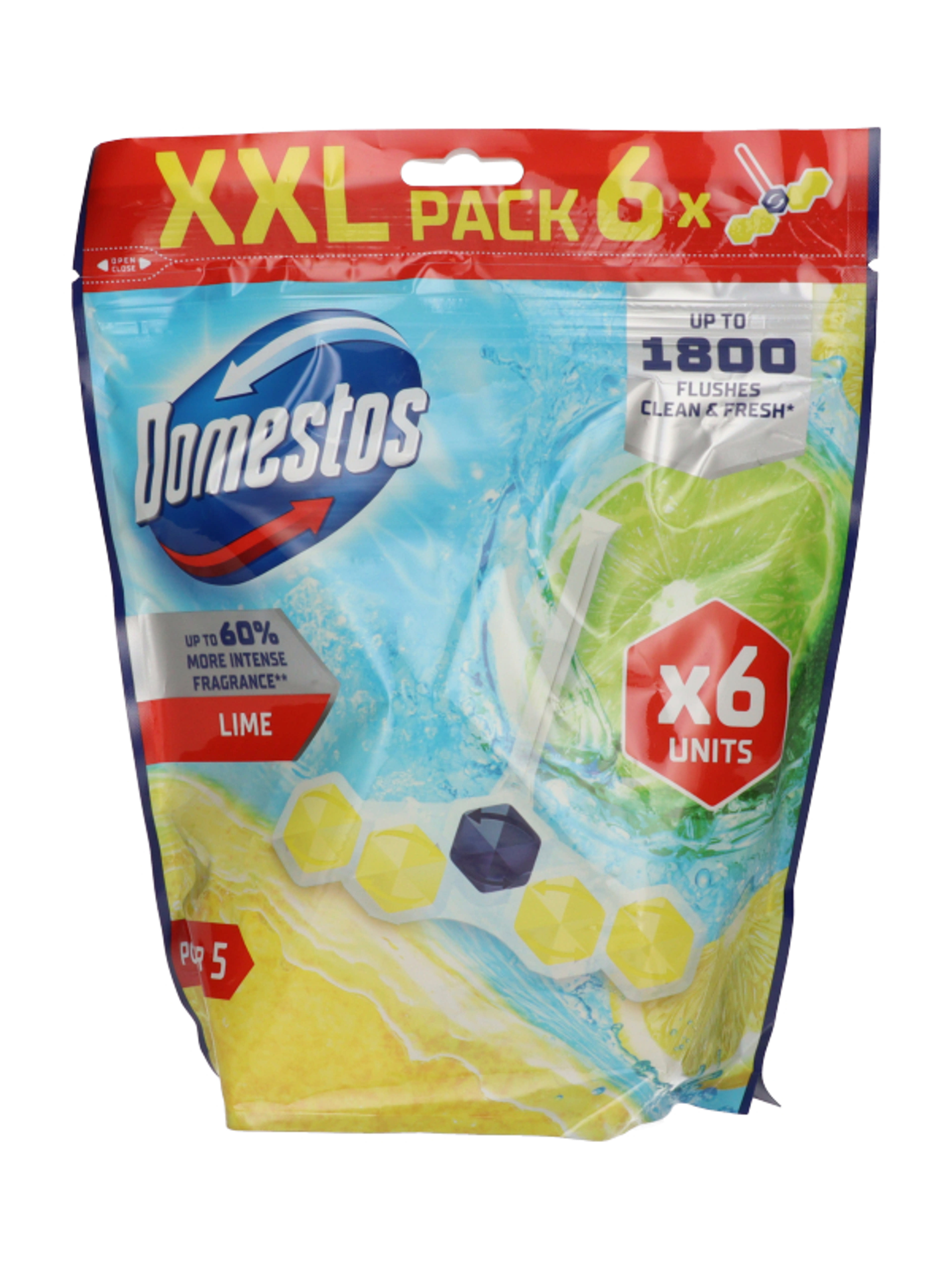 Domestos Power5 Lime WC illatosító 6x50 g - 300 g-2