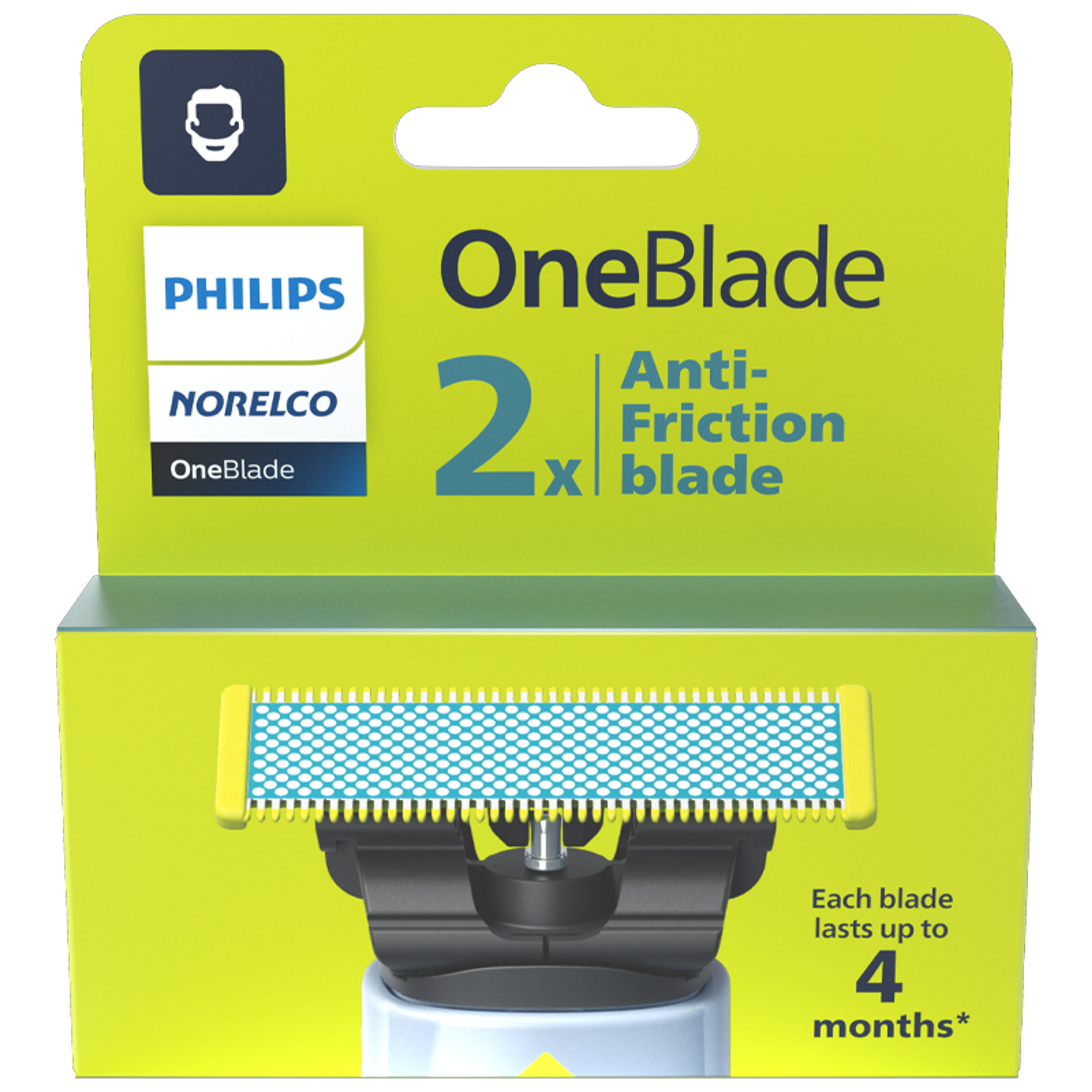 Philips OneBlade cserélhető anti-frikciós pengék - 2 db-2
