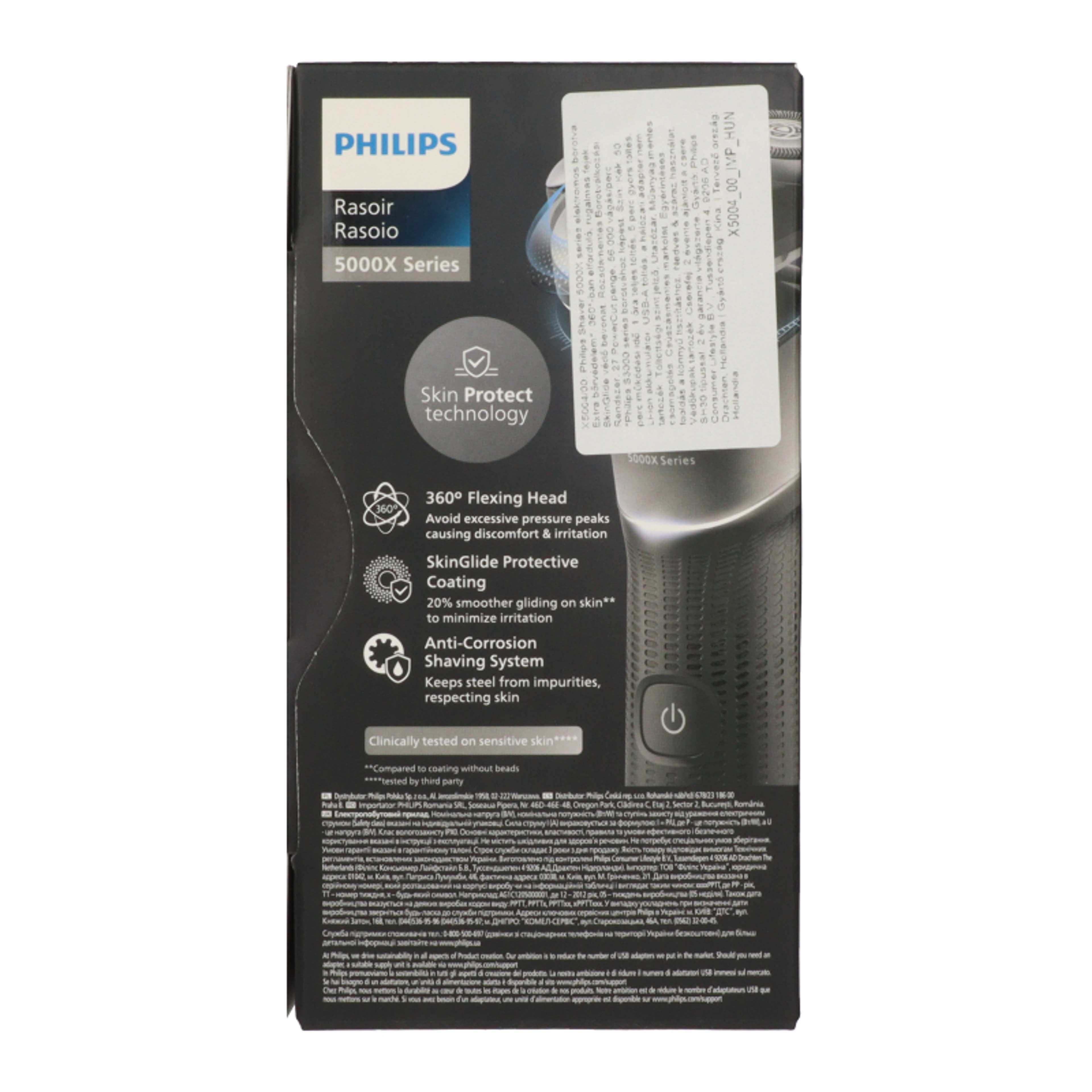 Philips X5004/00 elektromos borotrva /ezüst - 1 db-3