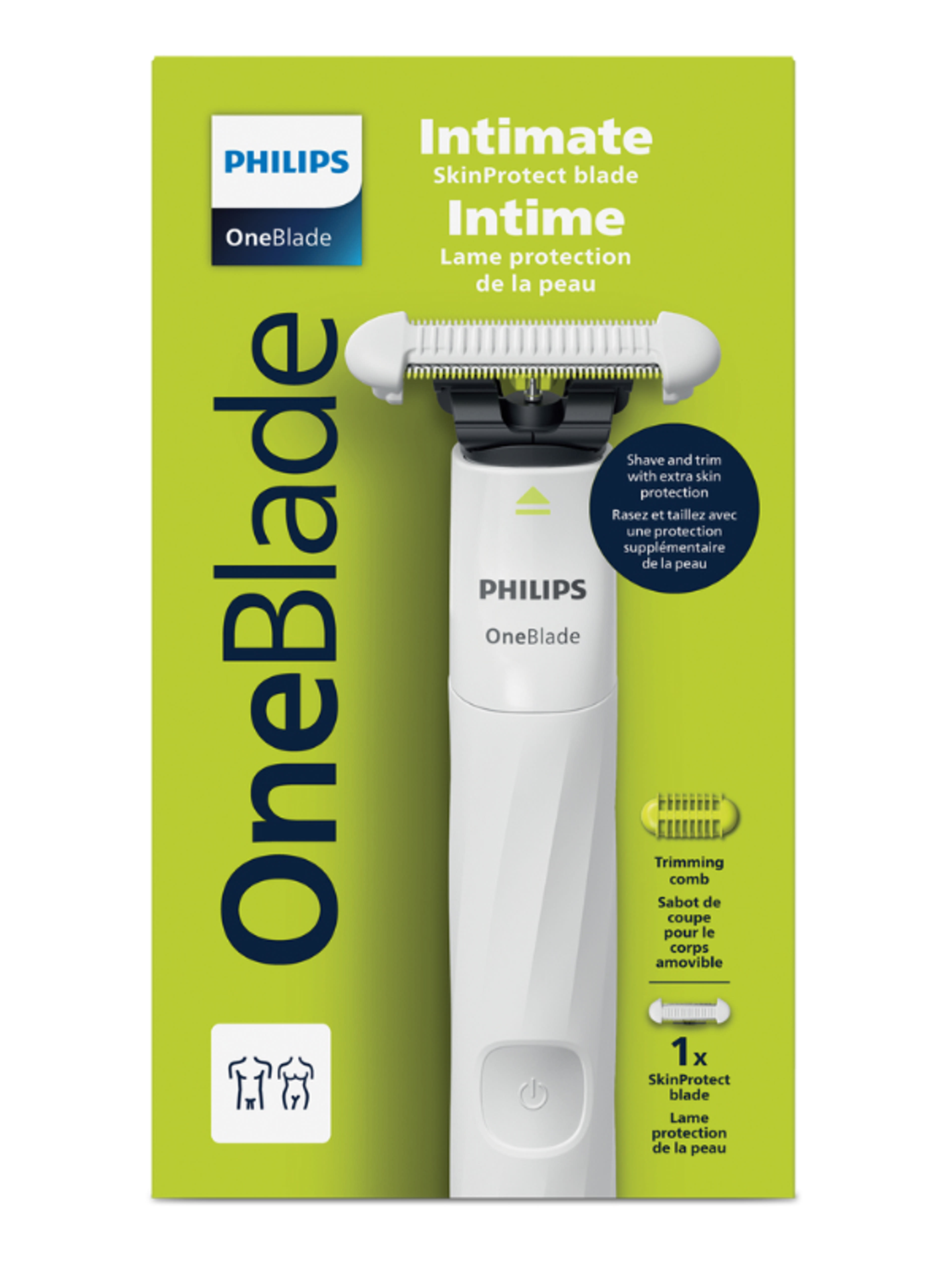 Philips OneBlade Intimate QP1924/22 intim női borotva - 1 db