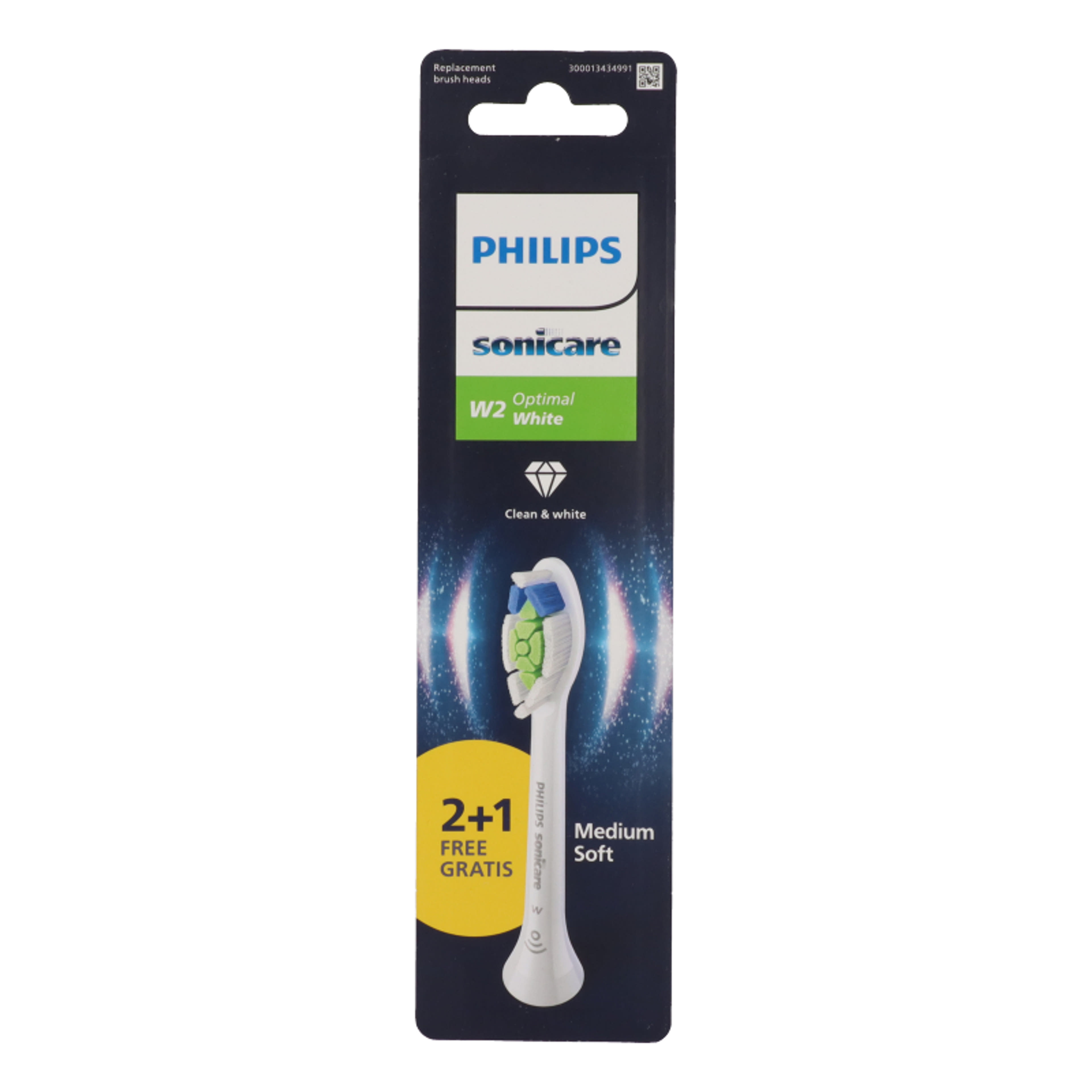 Sonicare Optimal White HX6063/87 standard fogkefefej /fehér - 3 db-1