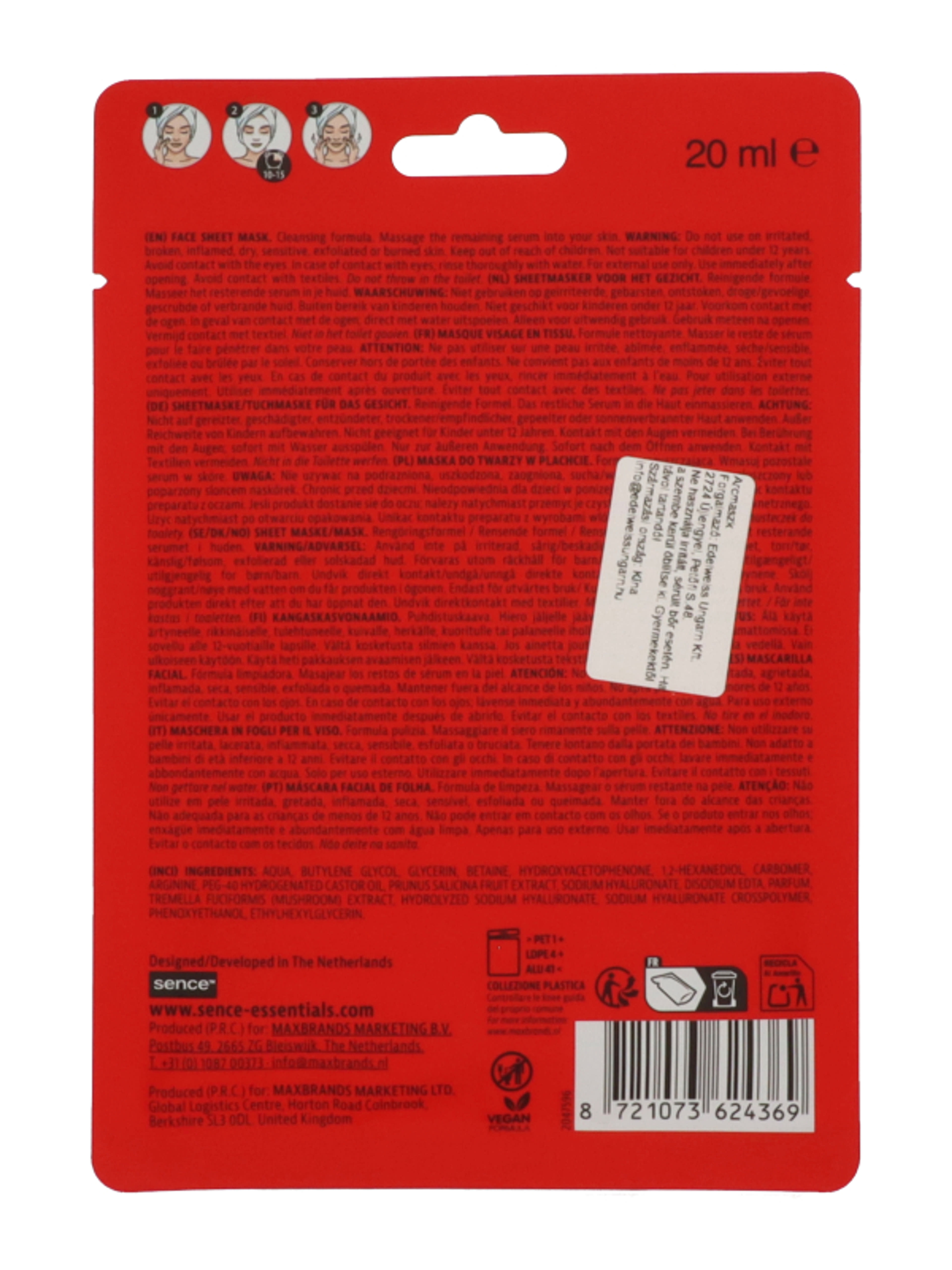 Sence Red The Kate Club arcmaszk - 1db-2