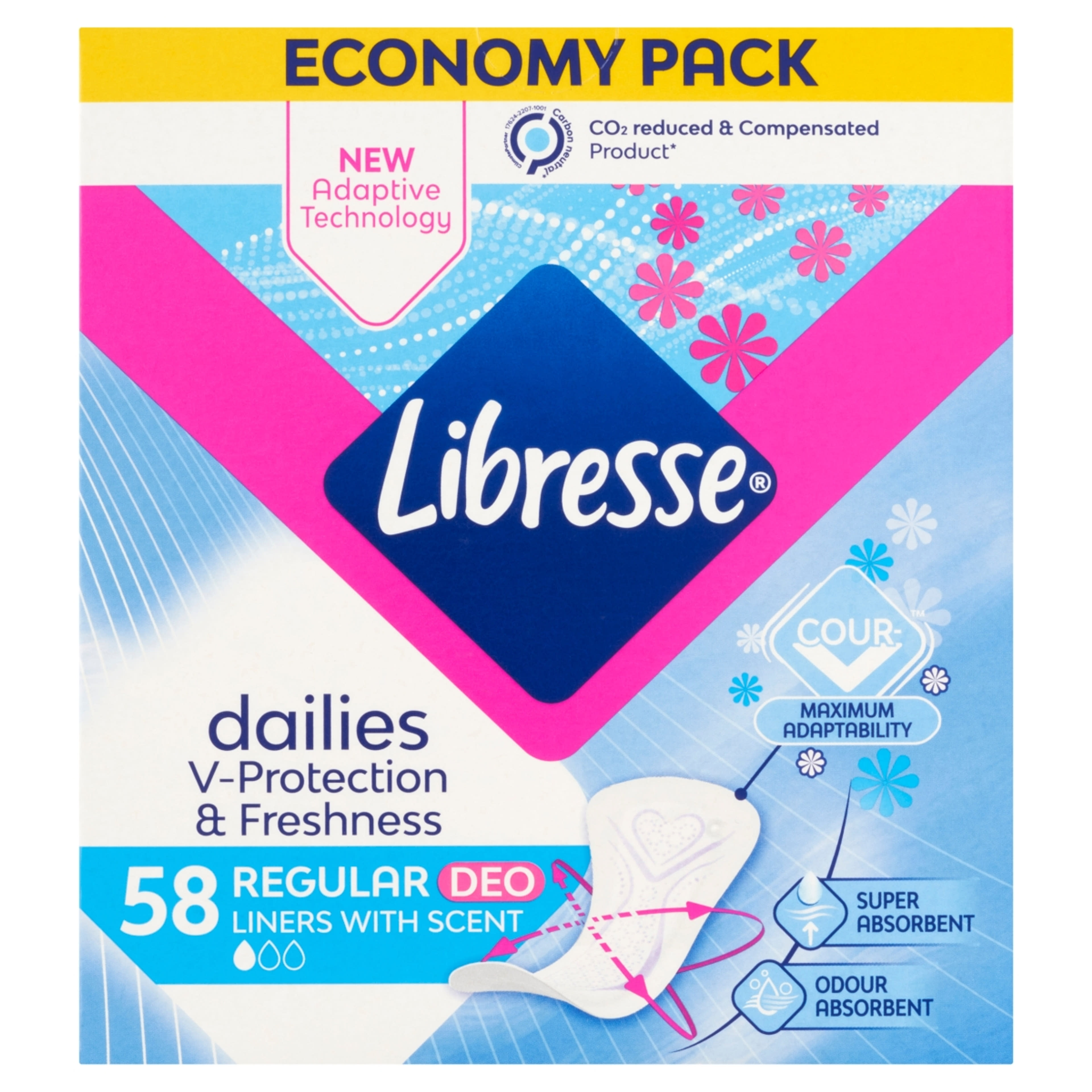 Libresse Normal Deo Fresh tisztasági betét - 58 db