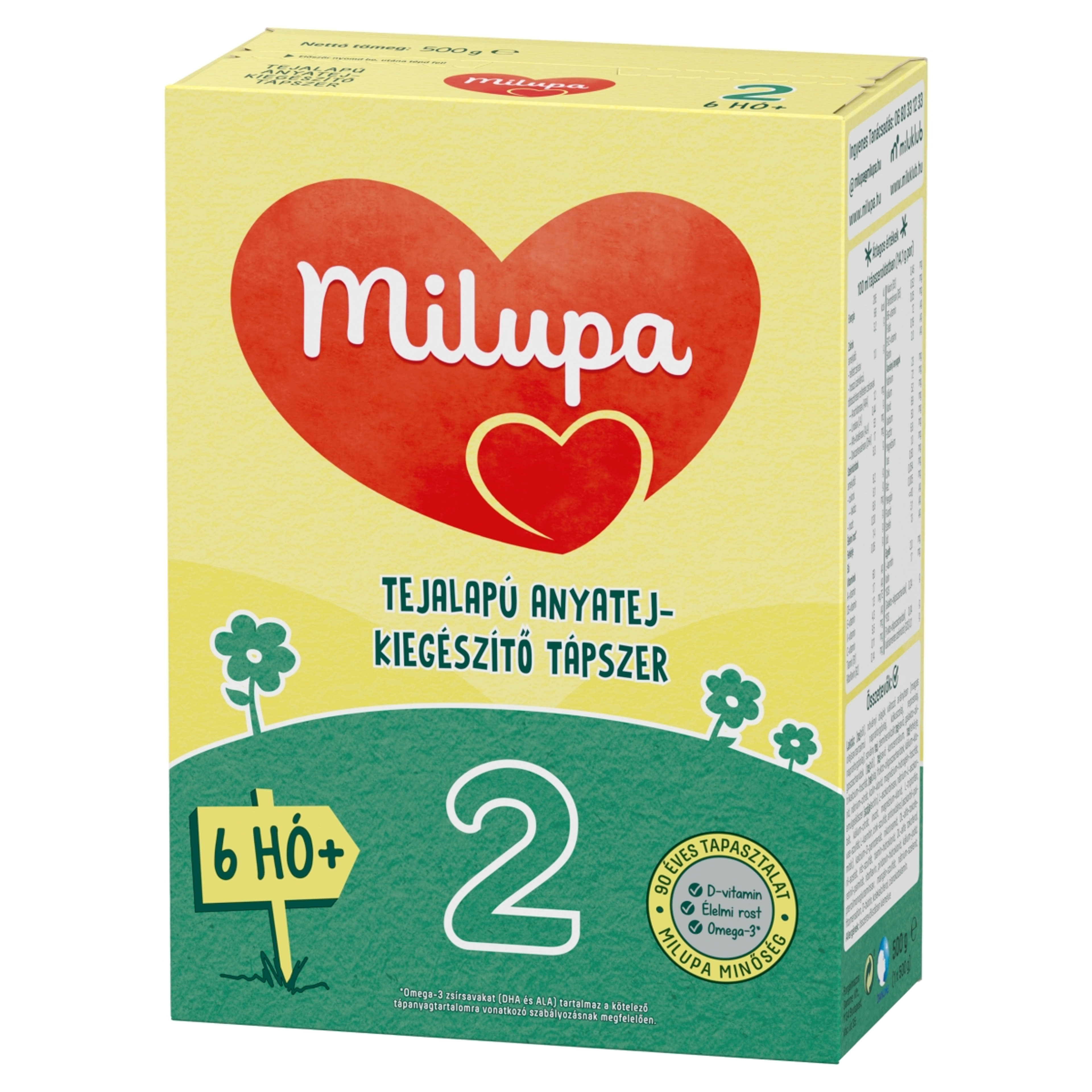 Milupa 2 tejalapú anyatej-kiegészítő tápszer 6 hónapos kortól - 500 g-2