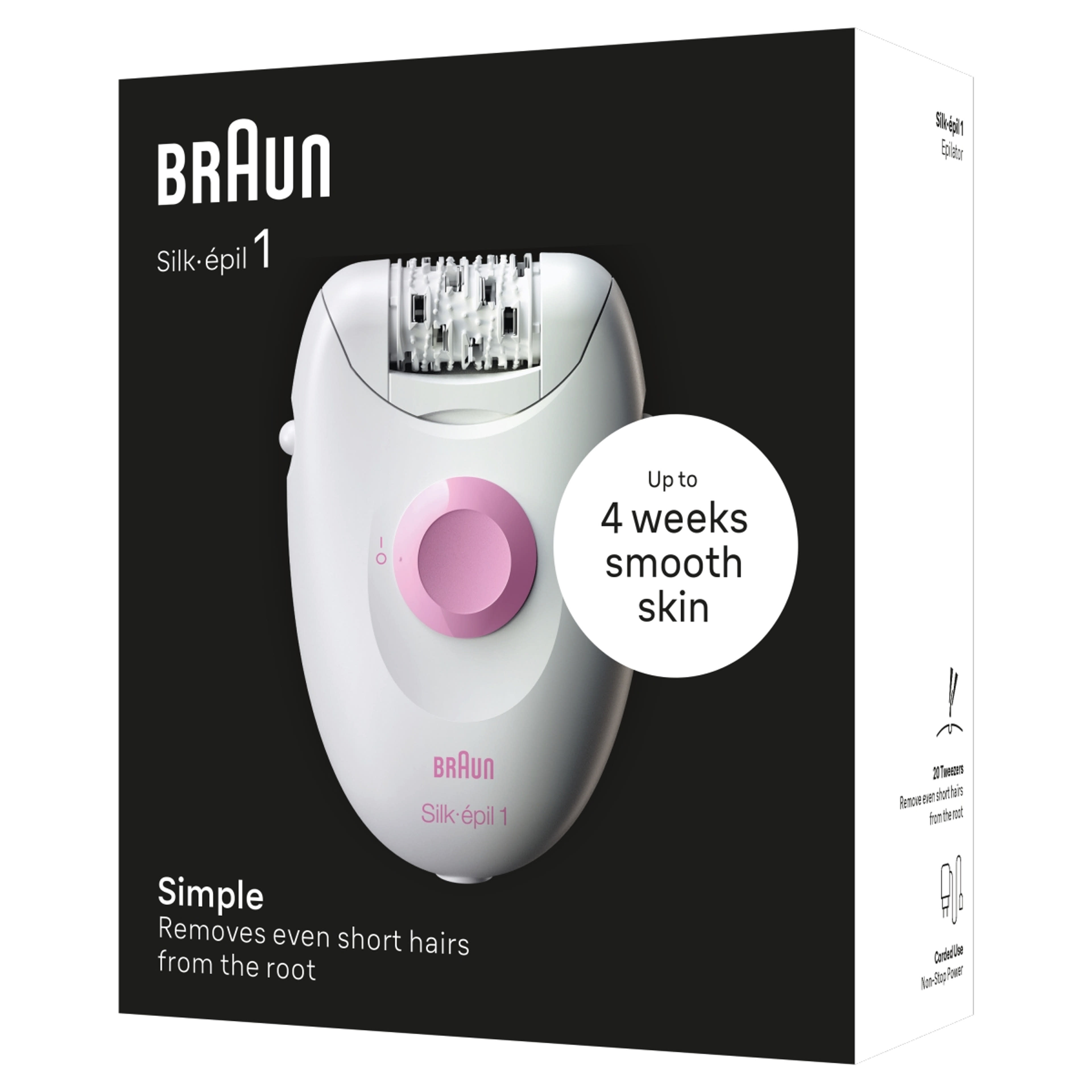Braun Silk·épil 1 vezetékes epilátor /fehér, rózsaszín - 1 db-2