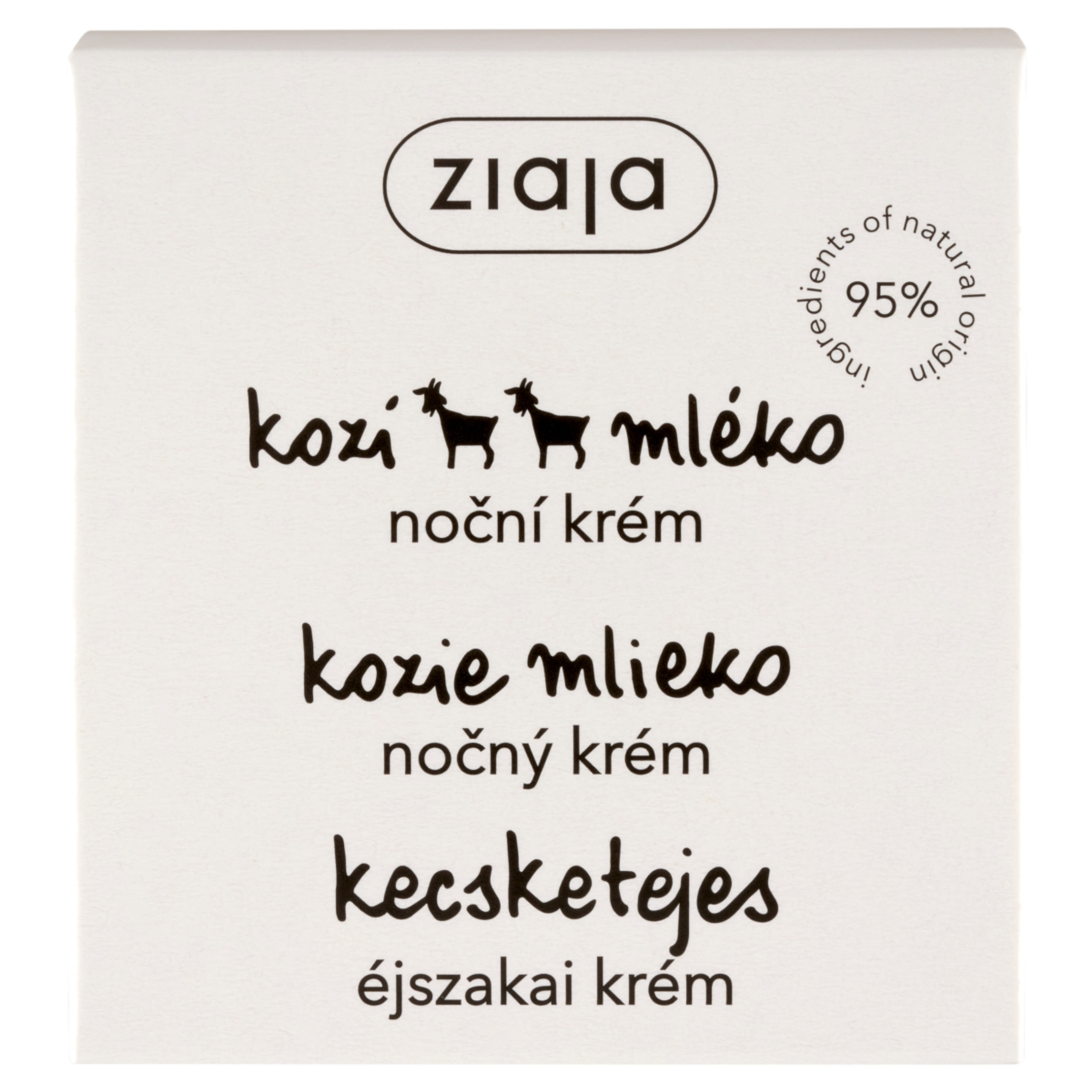 Ziaja kecsketejes éjszakai arckrém - 50 ml