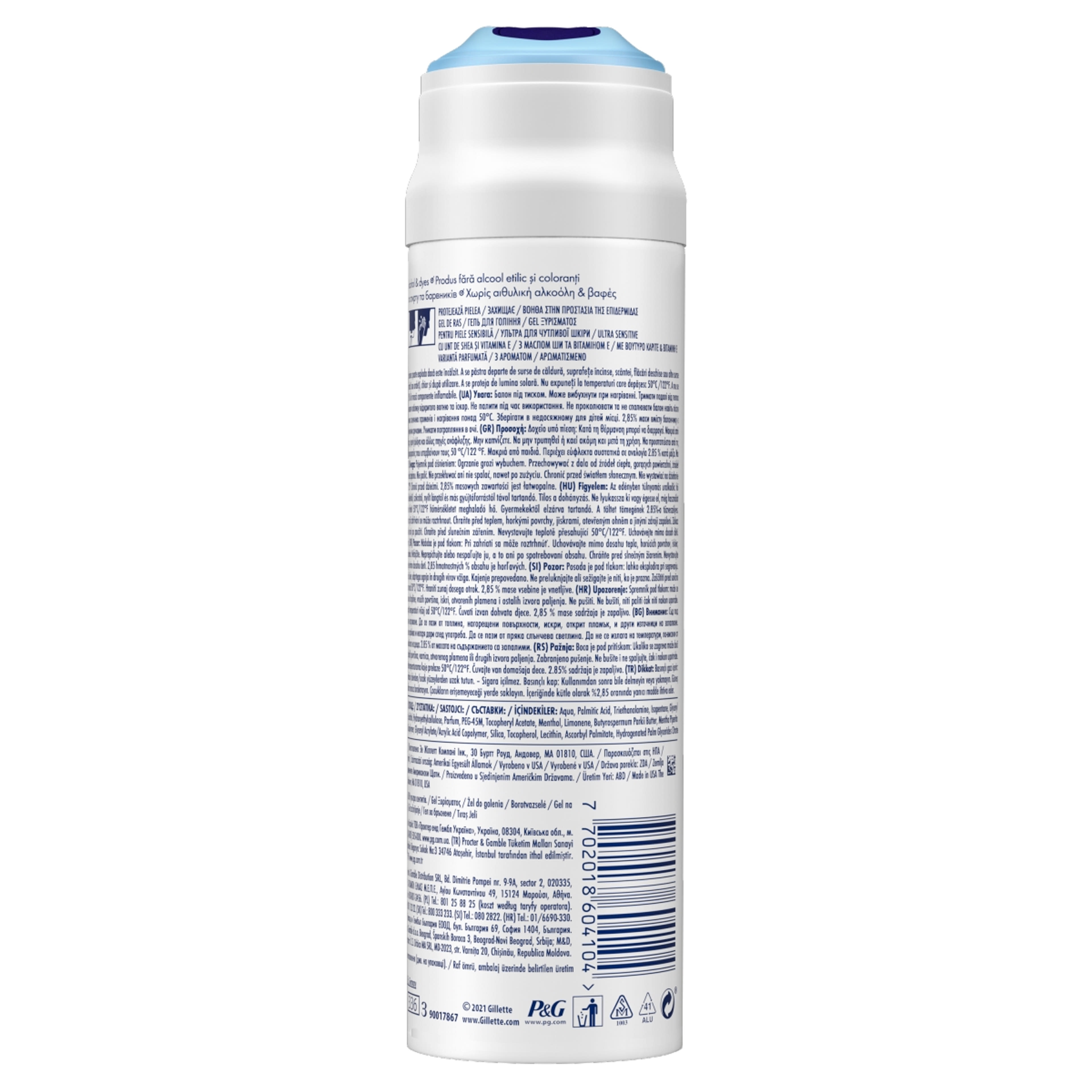 Gillette fusion5 ultra sensitive borotva gél - 200 ml-3