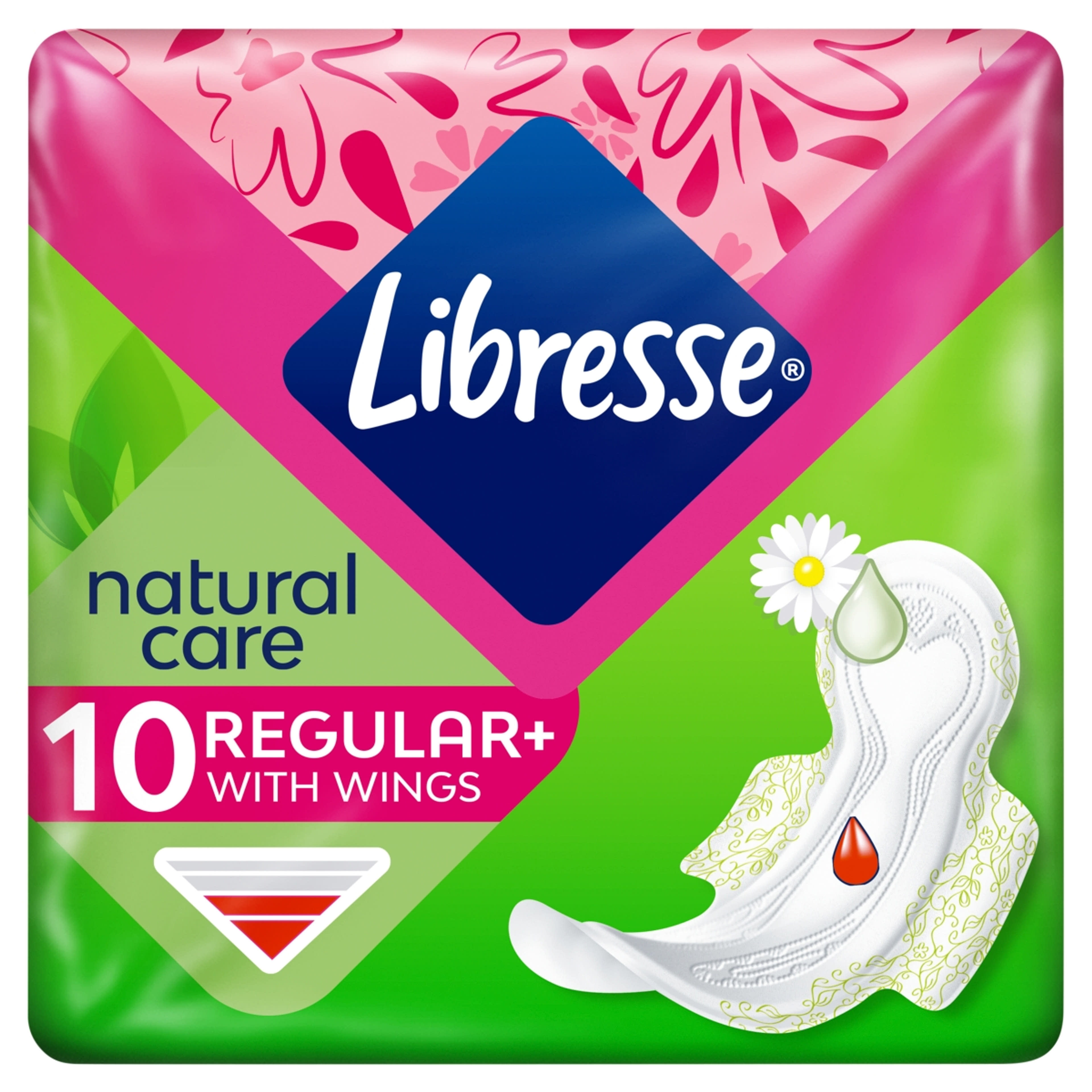 Libresse Regular+ Natural Care egészségügyi betét - 10 db-3