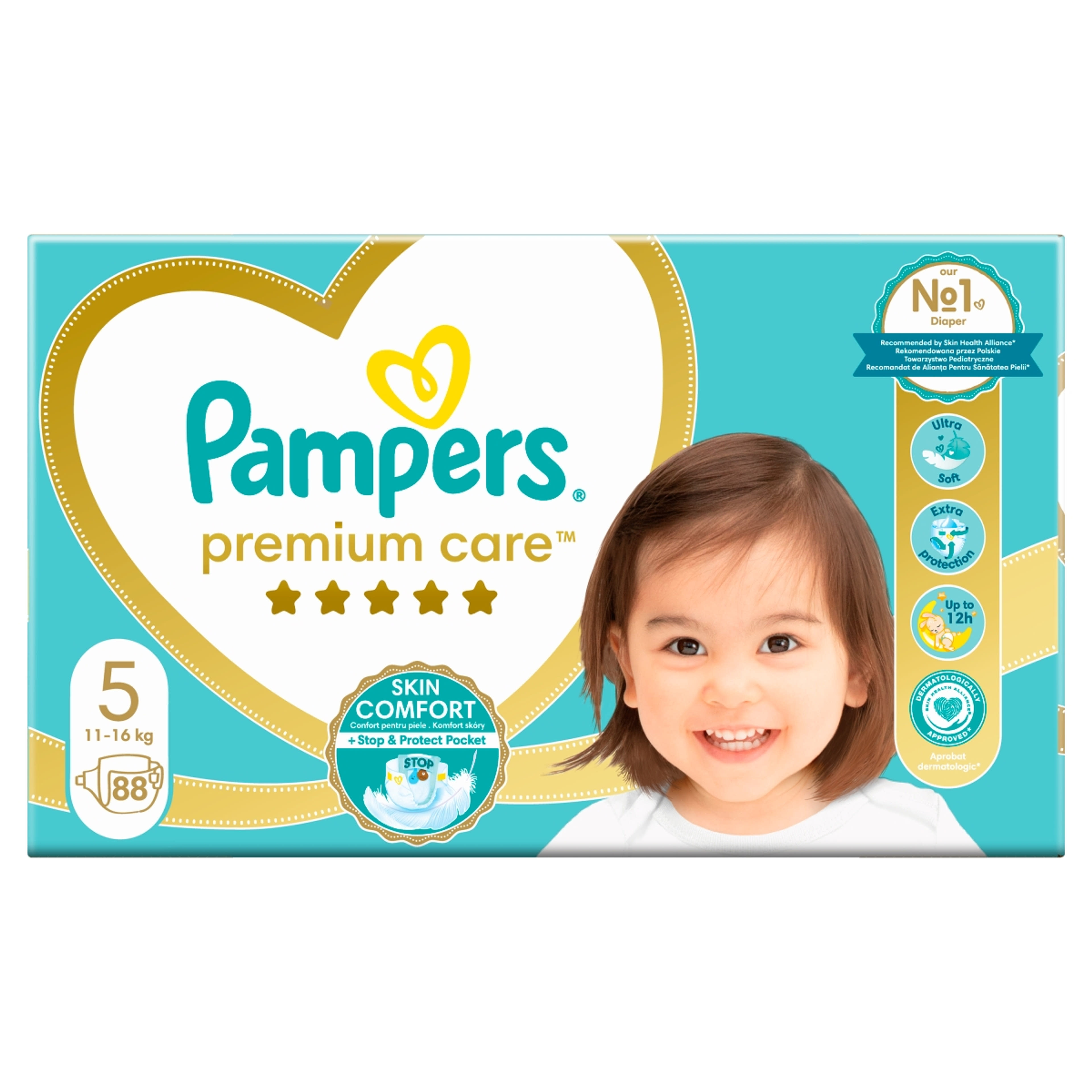Pampers Premium Care pelenka Megabox 5-os 11-16 kg - 88 db